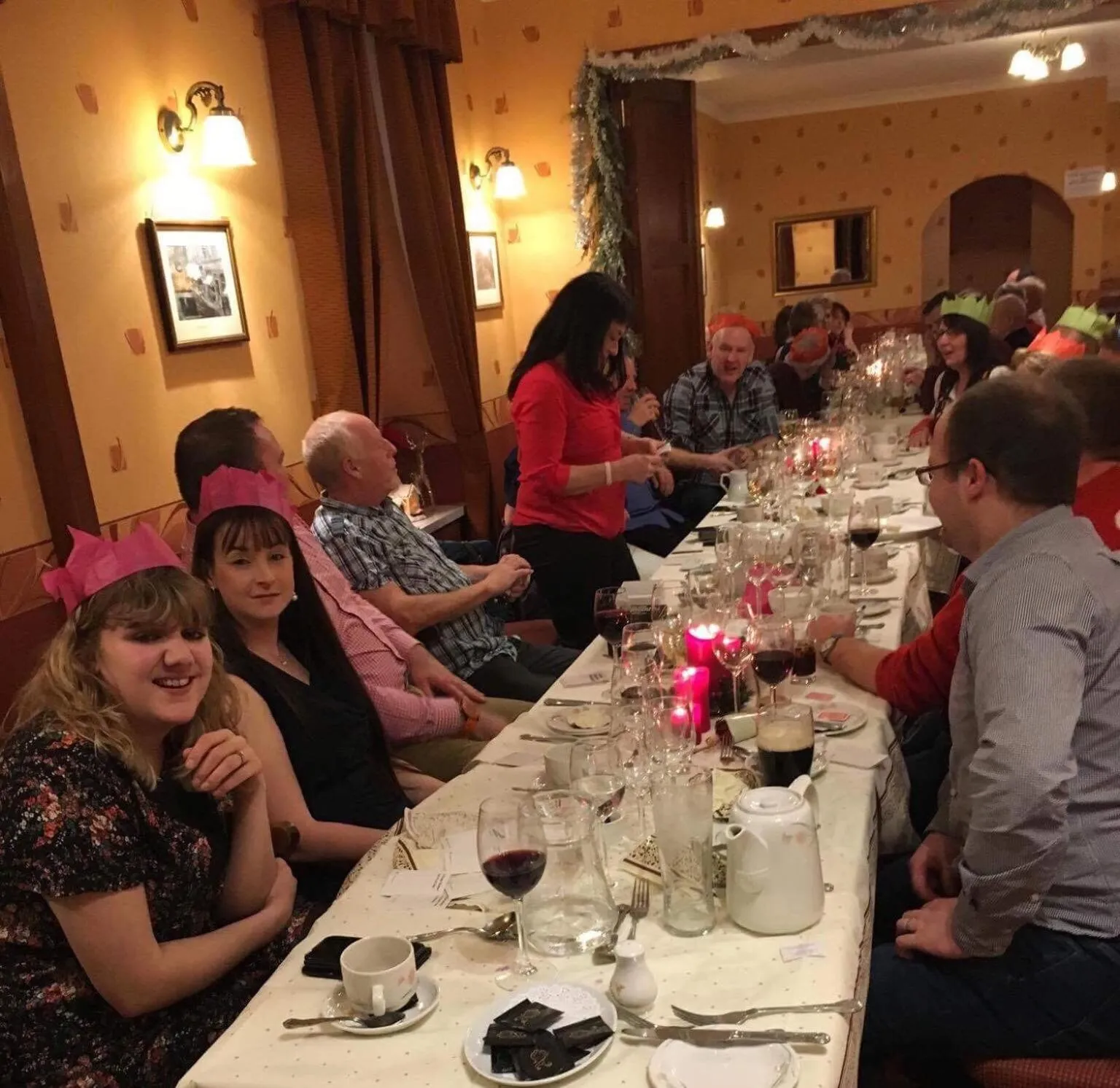 Dining area in The Llanelwedd Arms Hotel