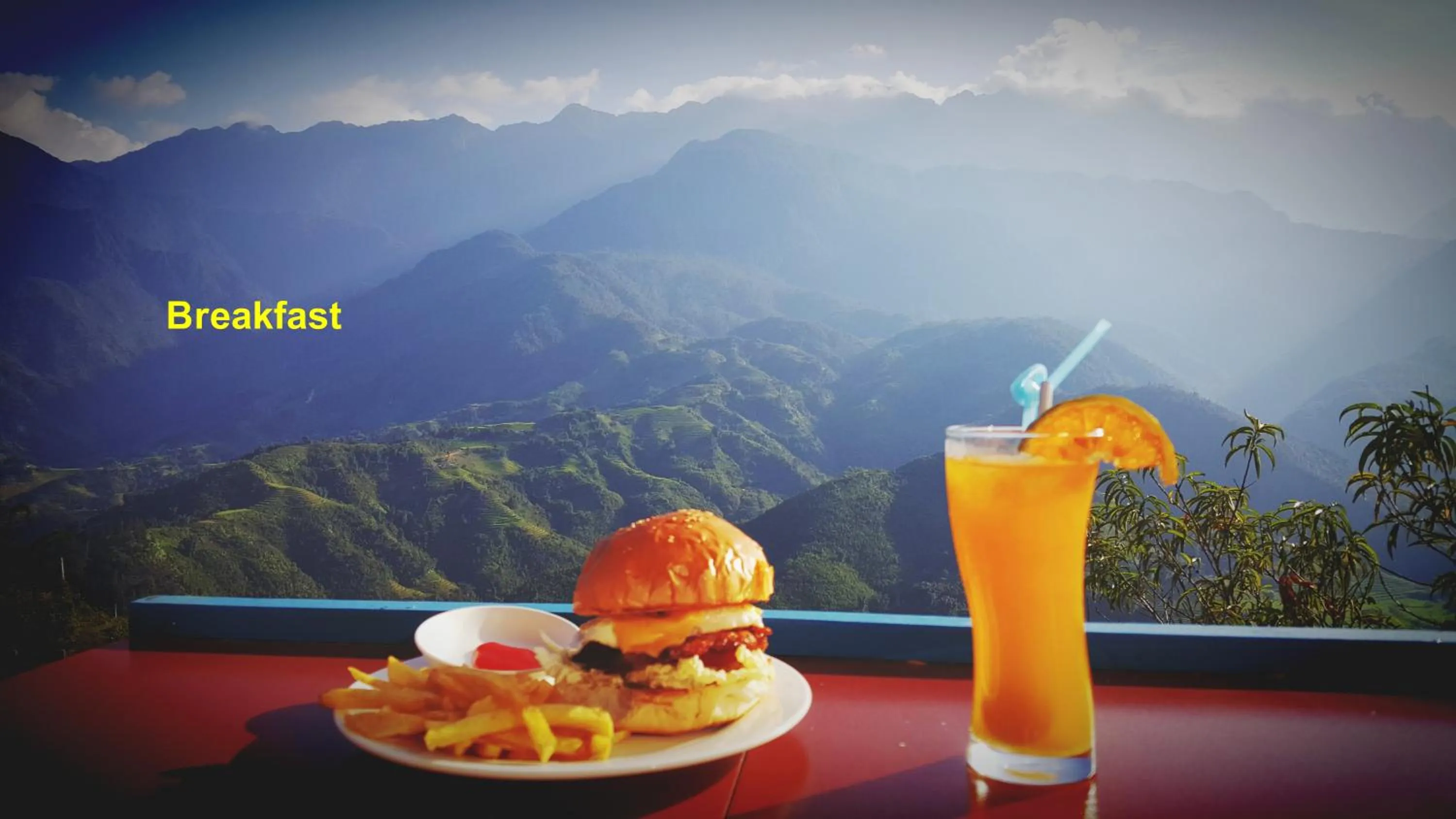 Breakfast in Sapa Odyssey Hostel