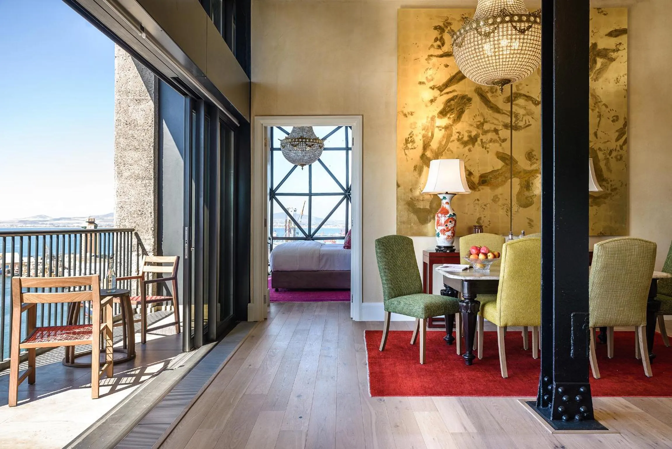 Dining area in The Silo Hotel