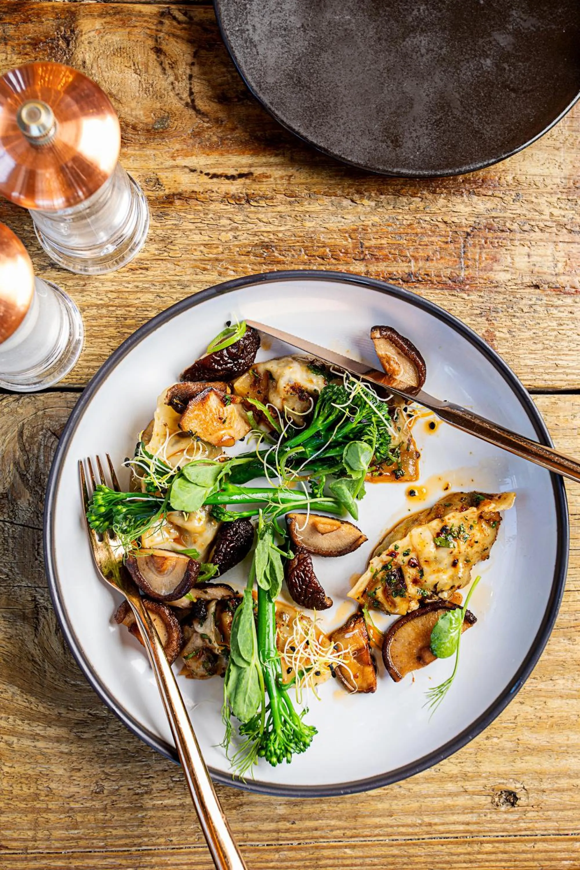 Food close-up in The Silo Hotel