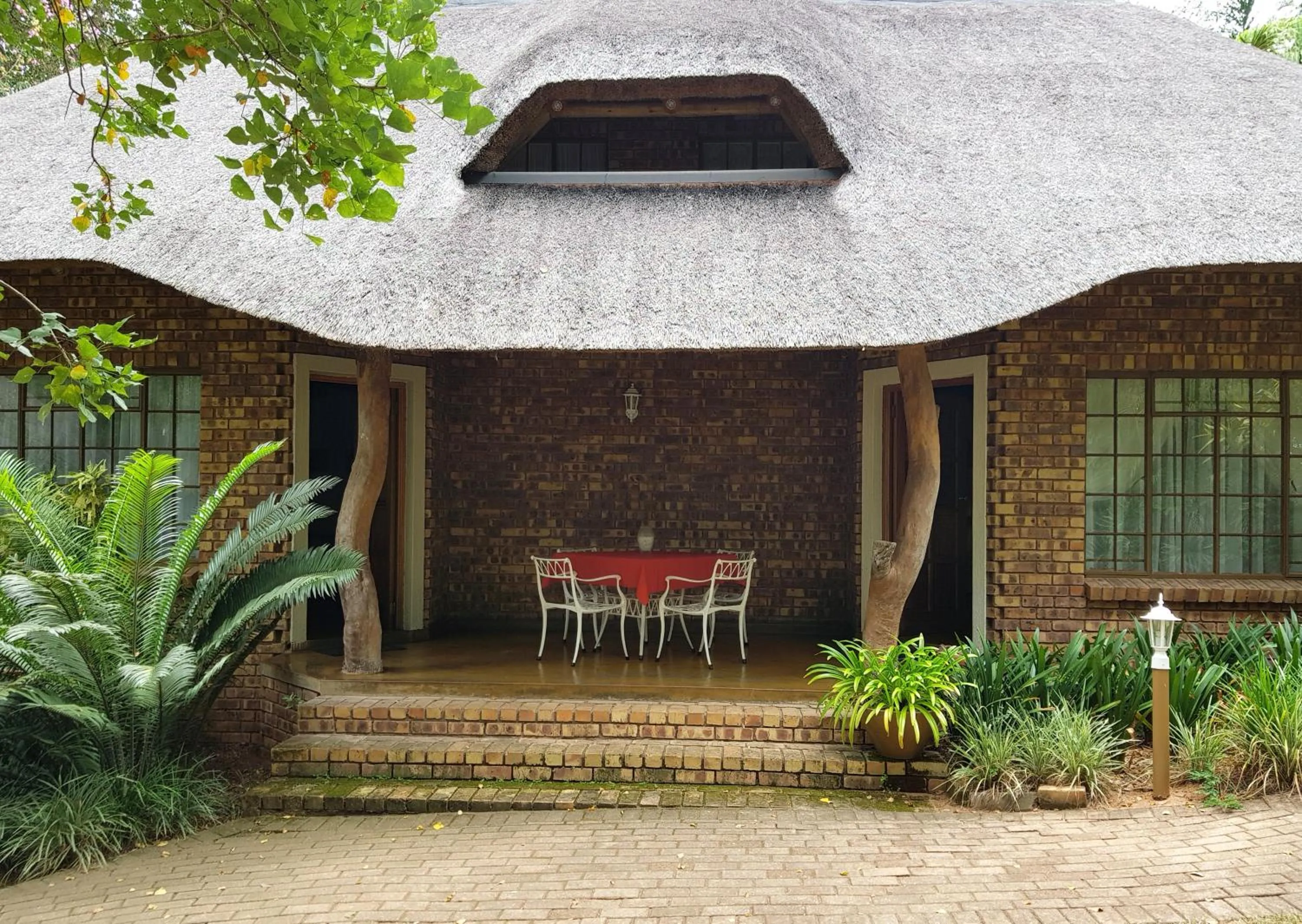 Patio in Shingalana Guest Lodge