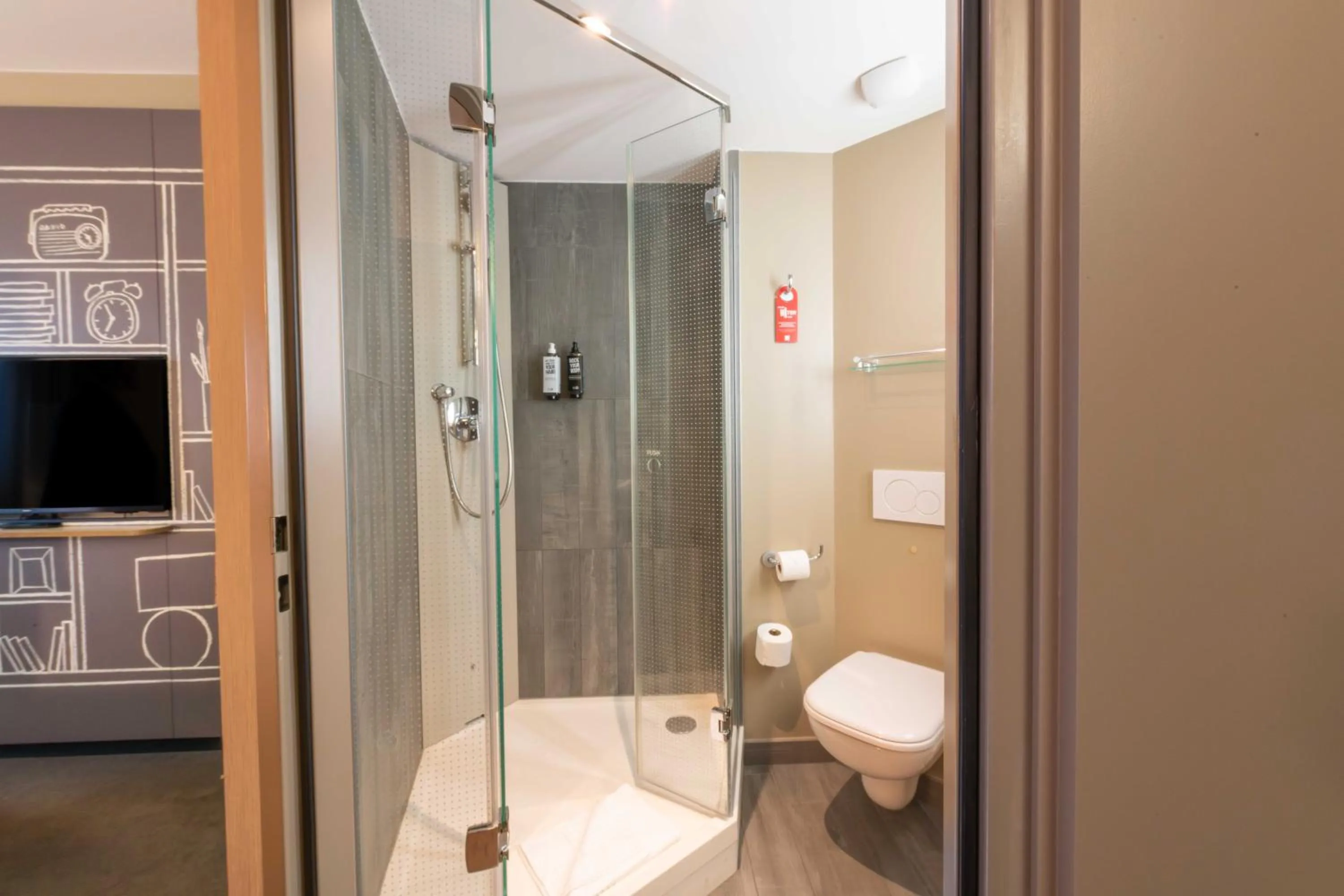 Shower in ibis Geneve Centre Lac