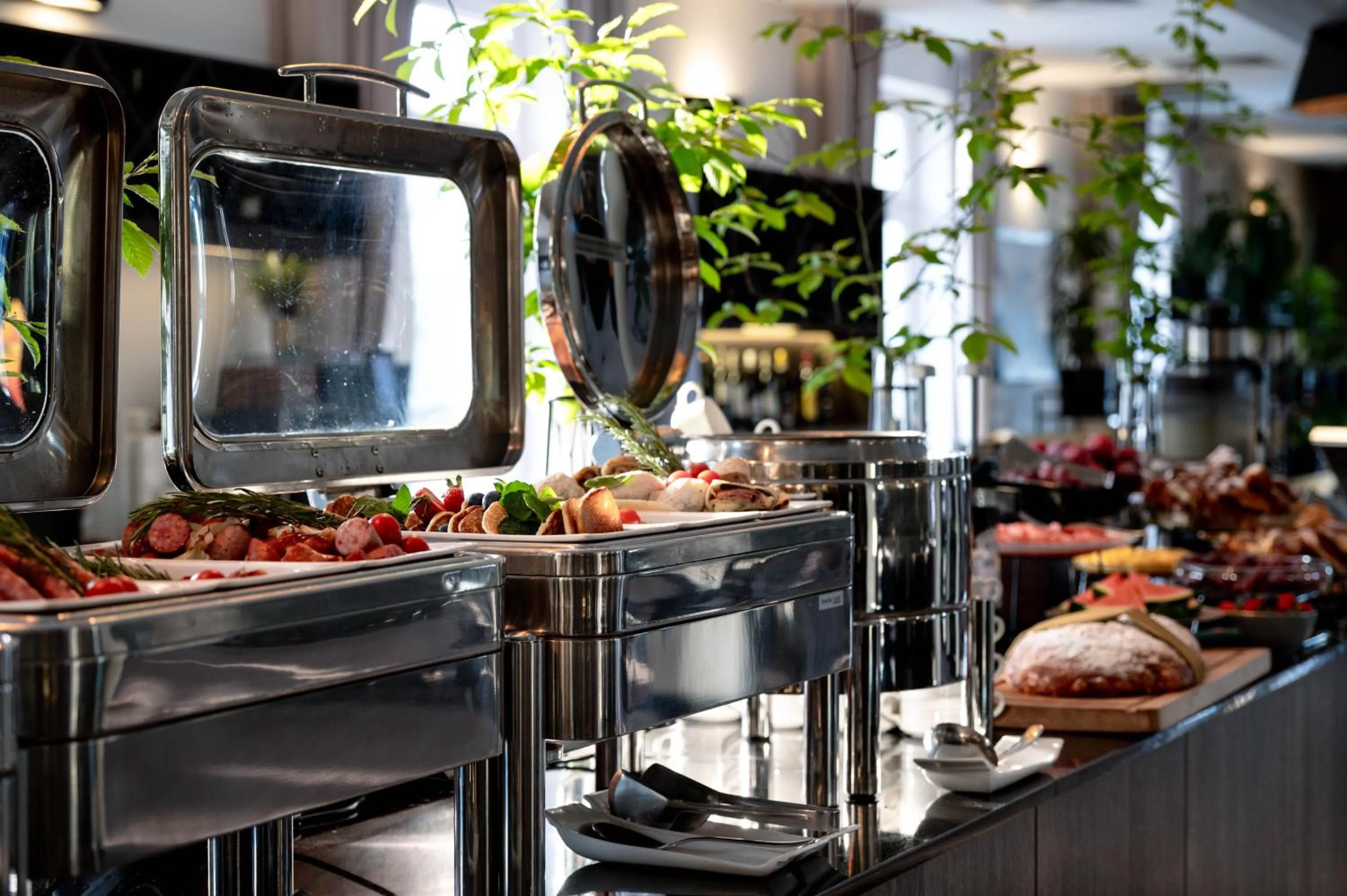 Buffet breakfast in Hotel Arche