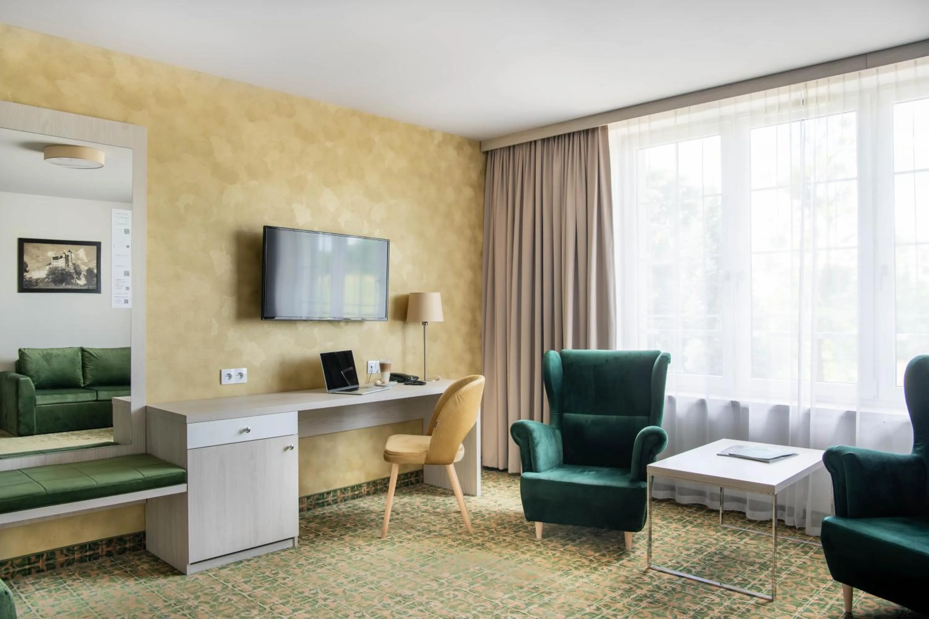 Seating area in Hotel Arche