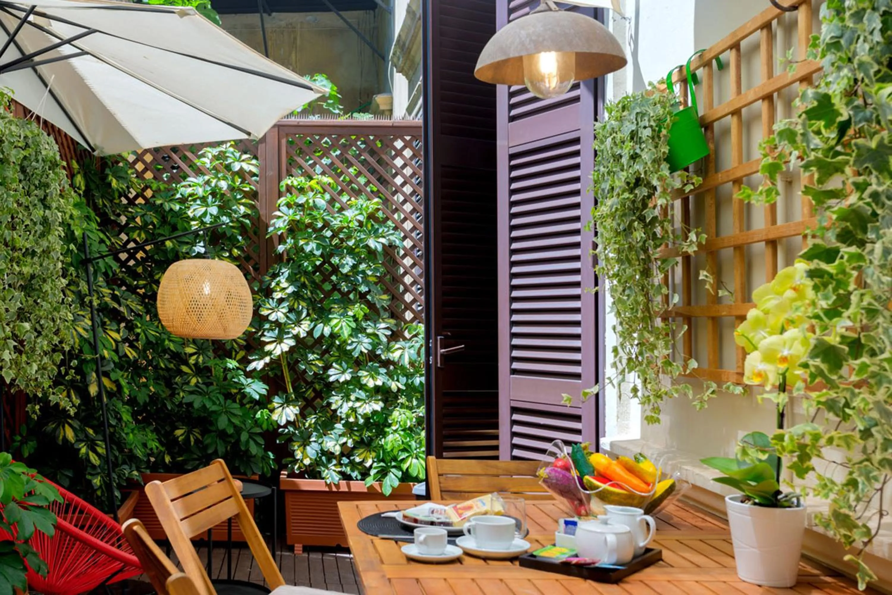 Patio in L'obelisque maison de luxe