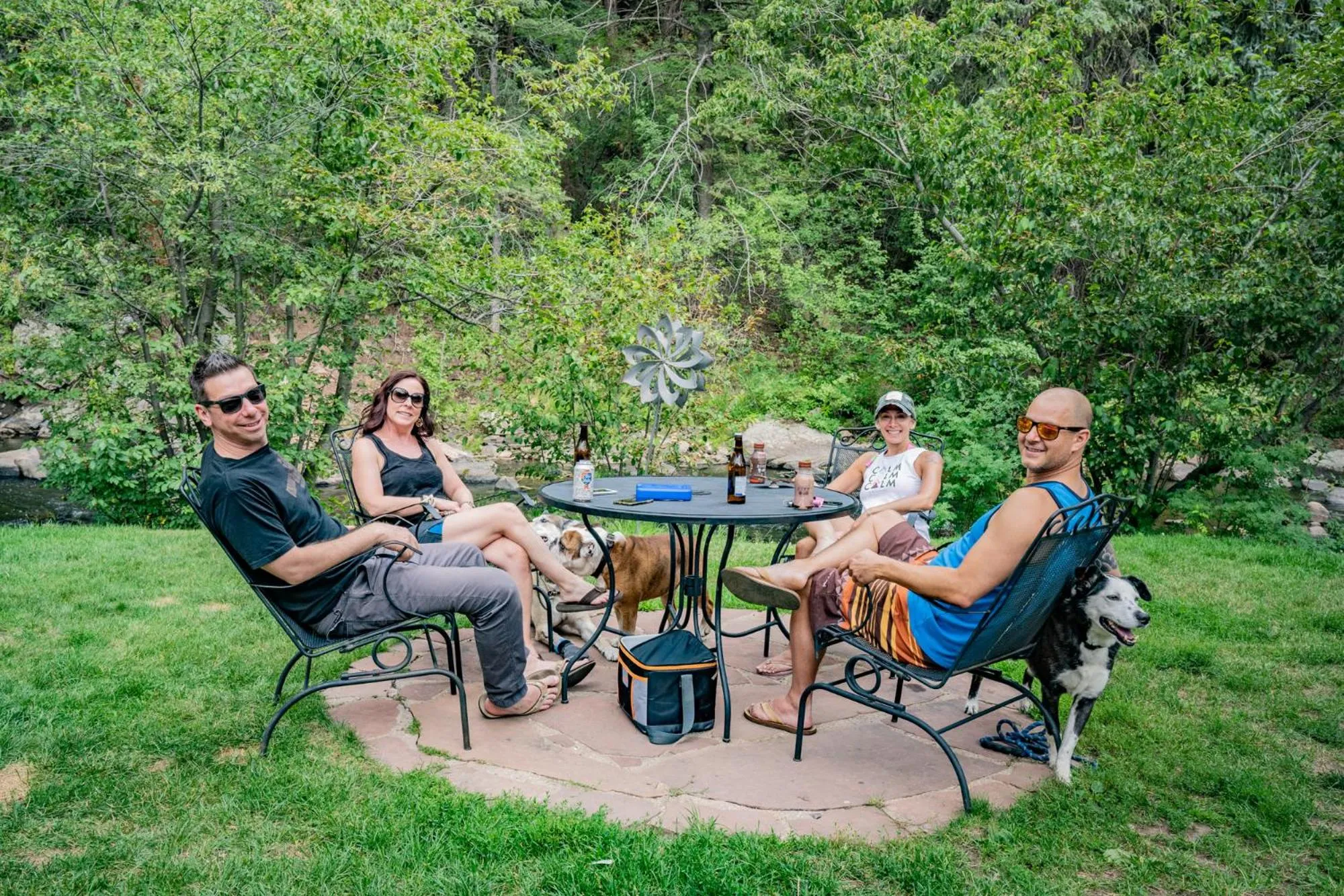 group of guests in Colorado Bear Creek Cabins