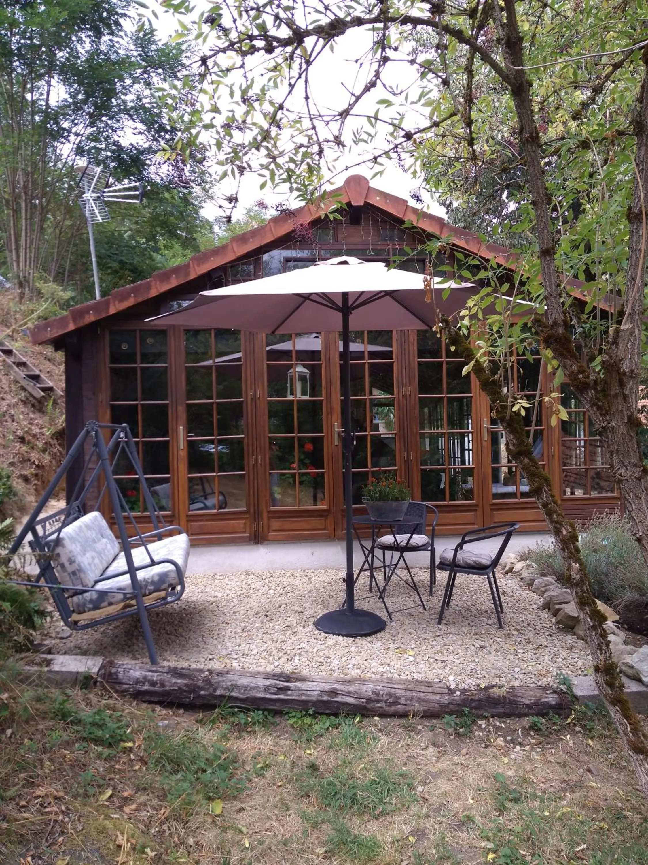 Balcony/Terrace in Dependance du Moulin Galuzot