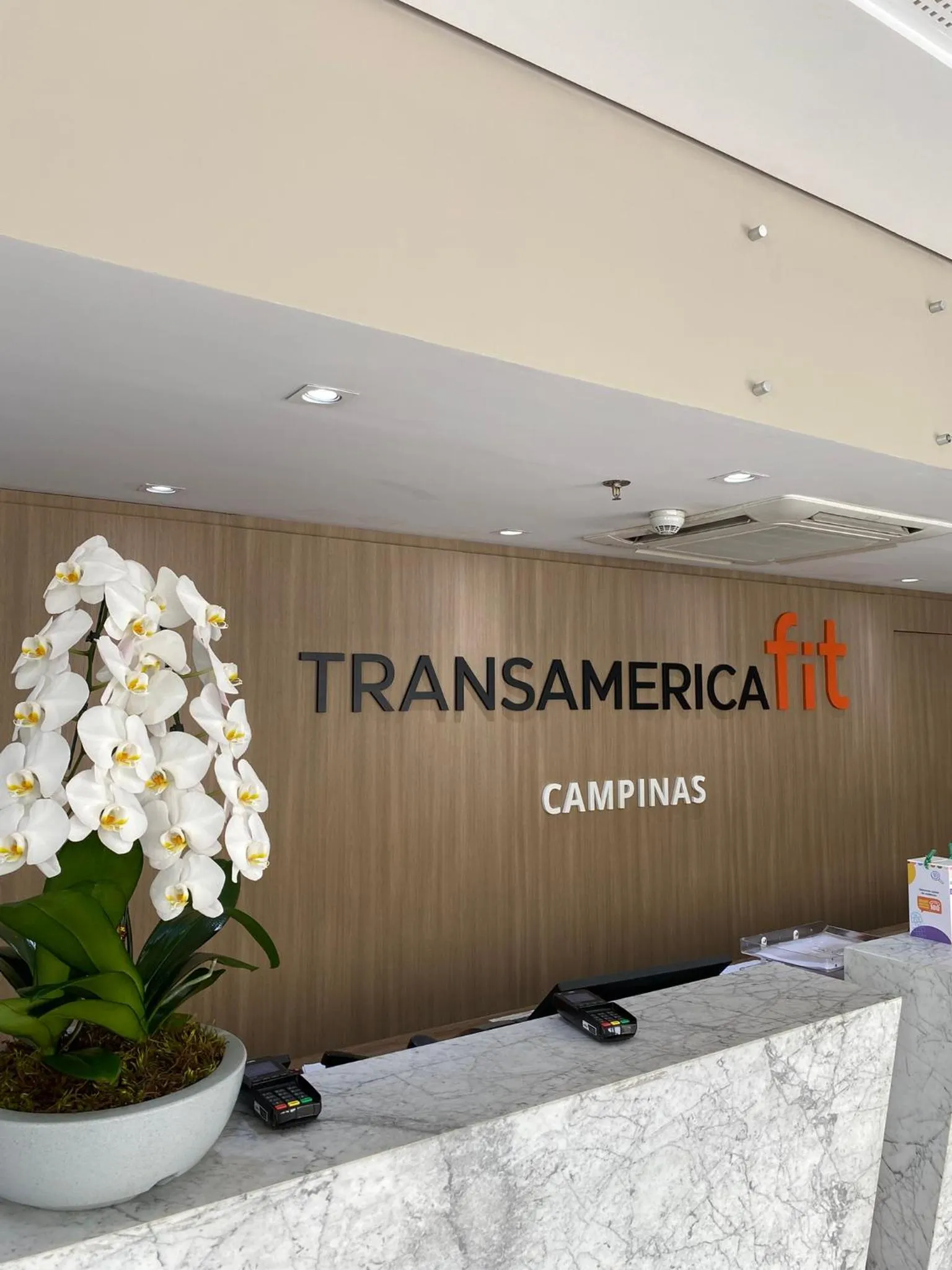 Lobby or reception in Transamerica Fit Campinas