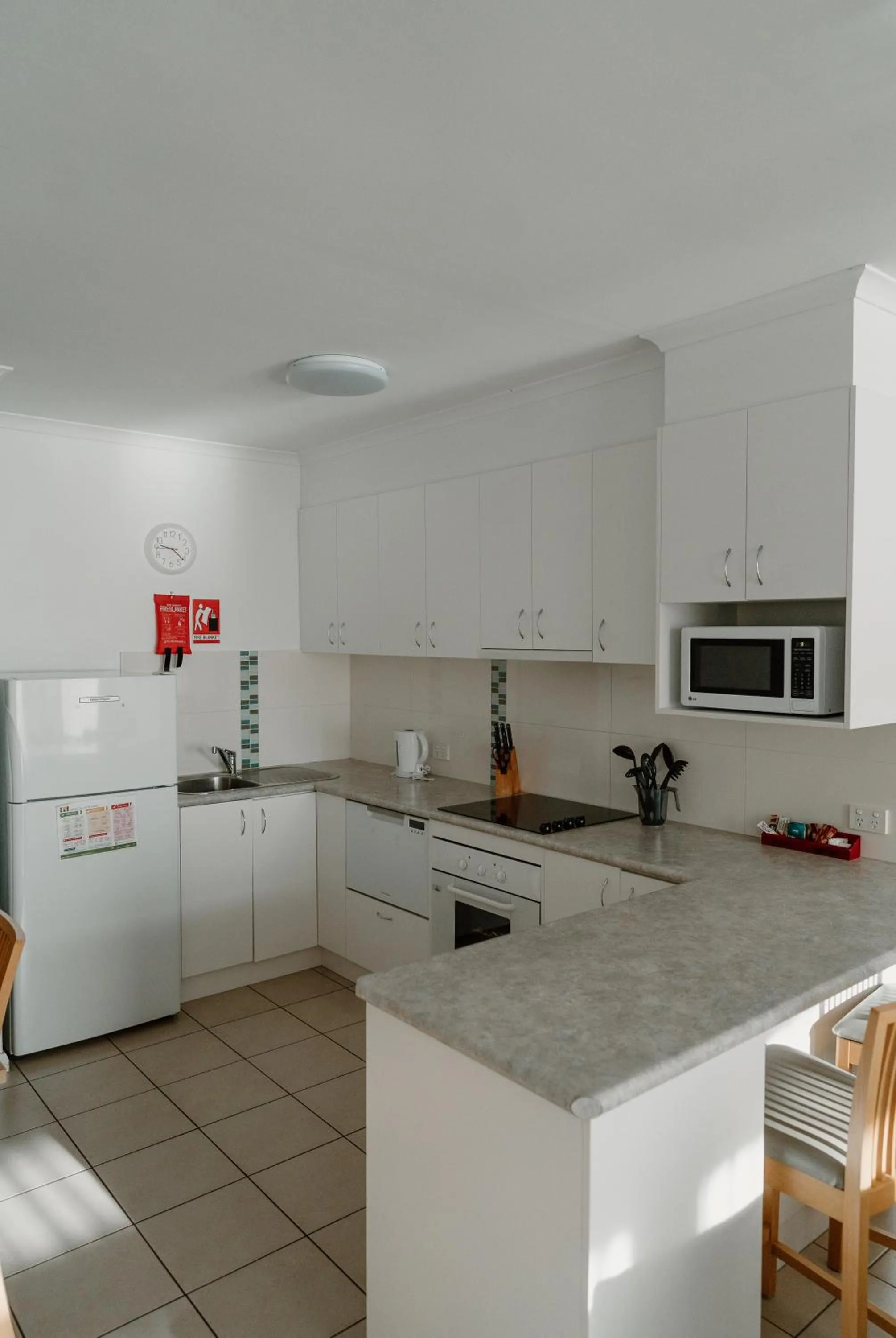 Kitchen or kitchenette in Lake Mulwala Boatel