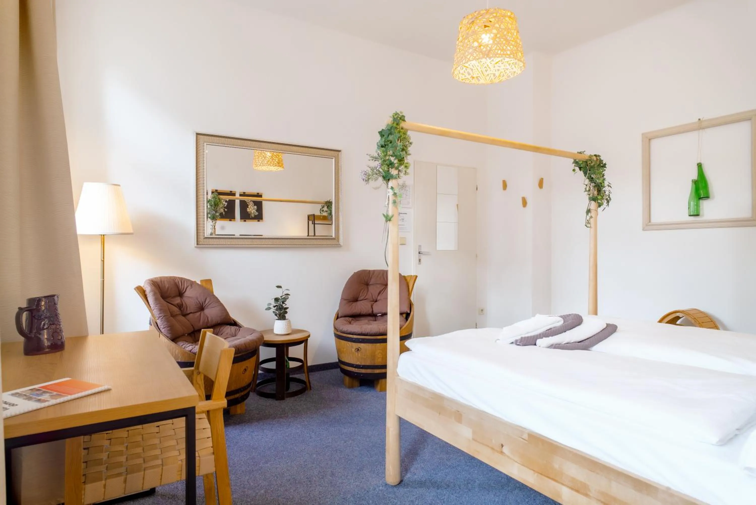 Seating area, Bed in Internesto Brno