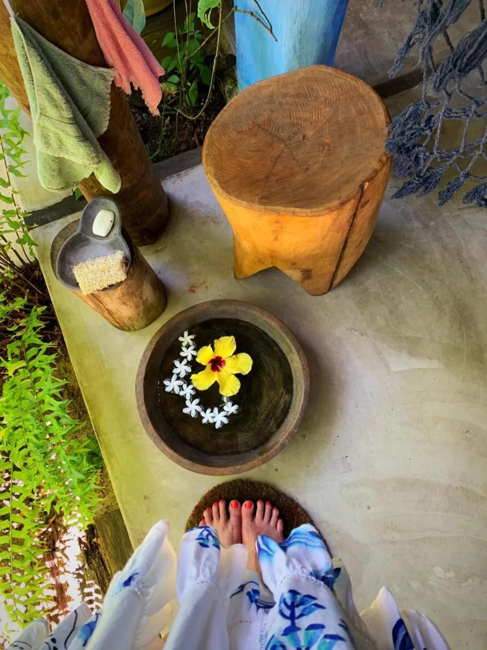 Decorative detail in Pousada Spa Oasis