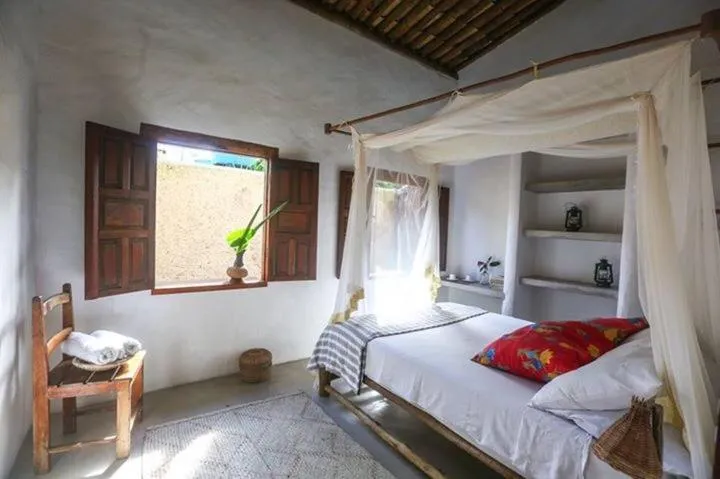 Bed in Pousada Spa Oasis