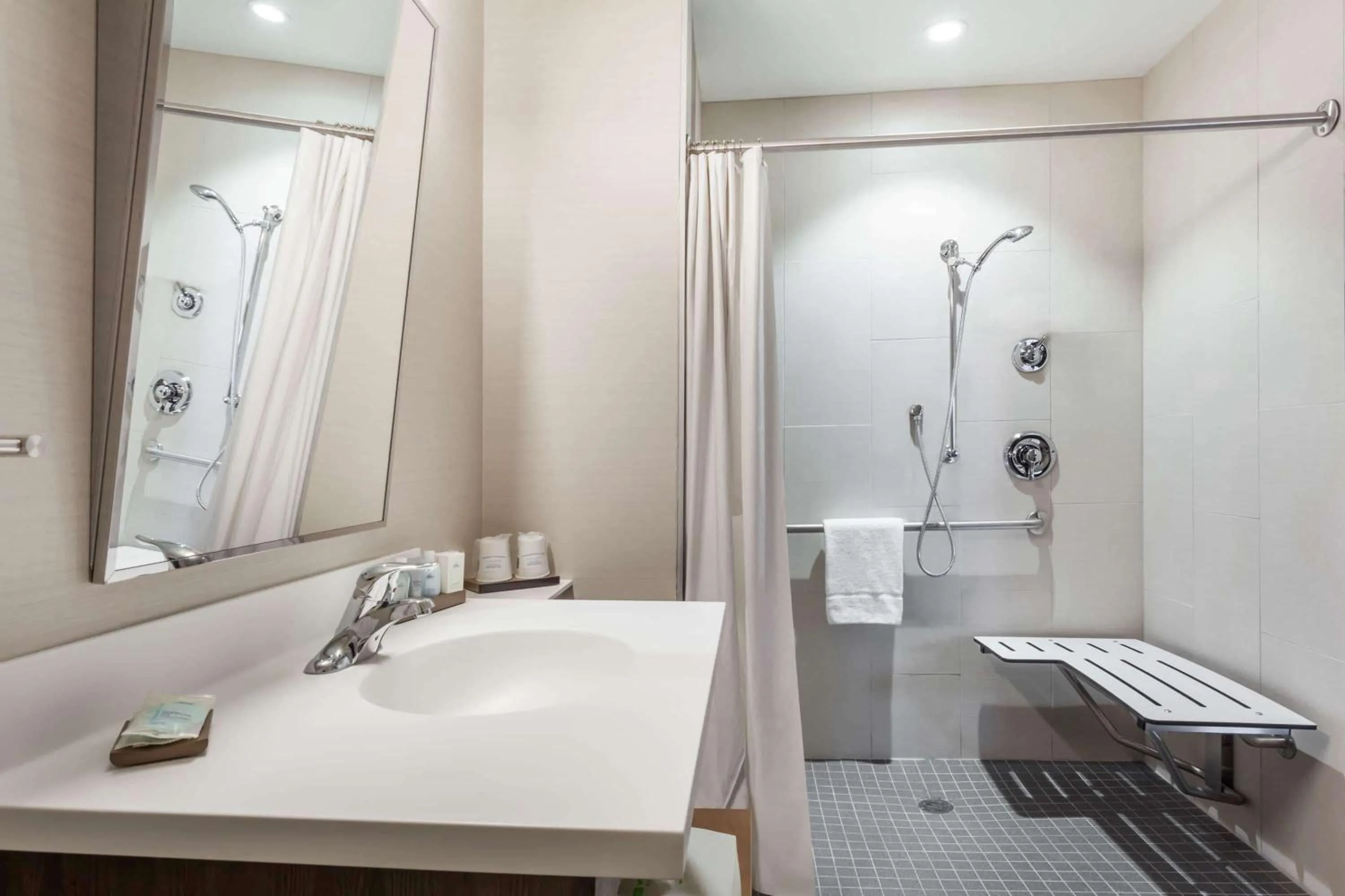 Bathroom in Wyndham Garden Edmonton Airport