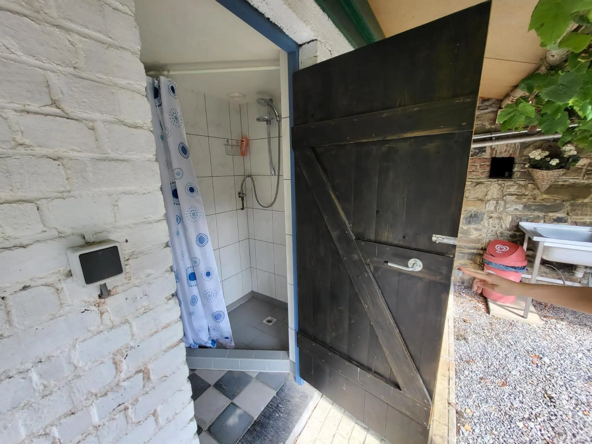 Shower in B&B-Restaurant Porte de la Lienne