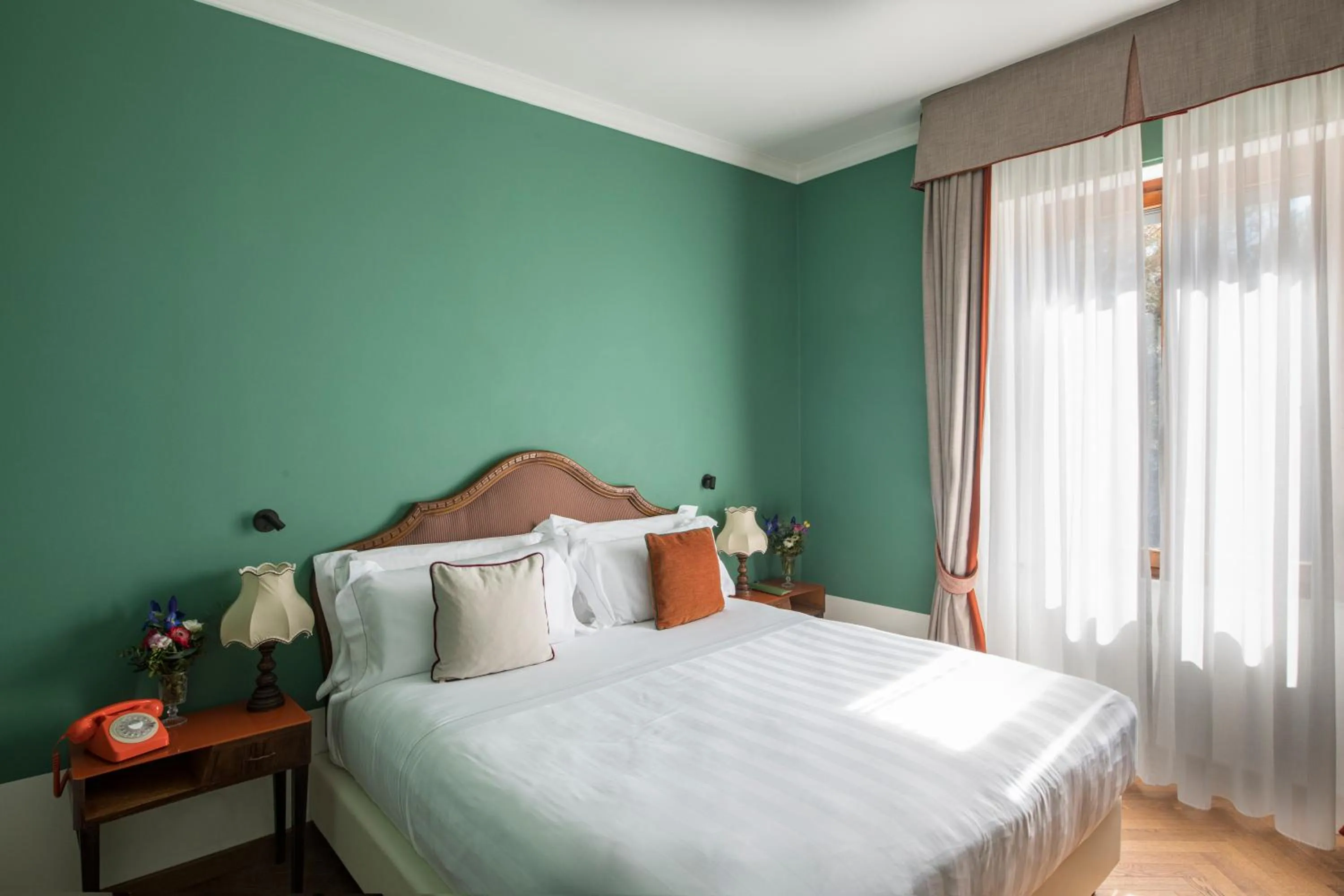 Bed in La Posta Hotel & Thermal Spa