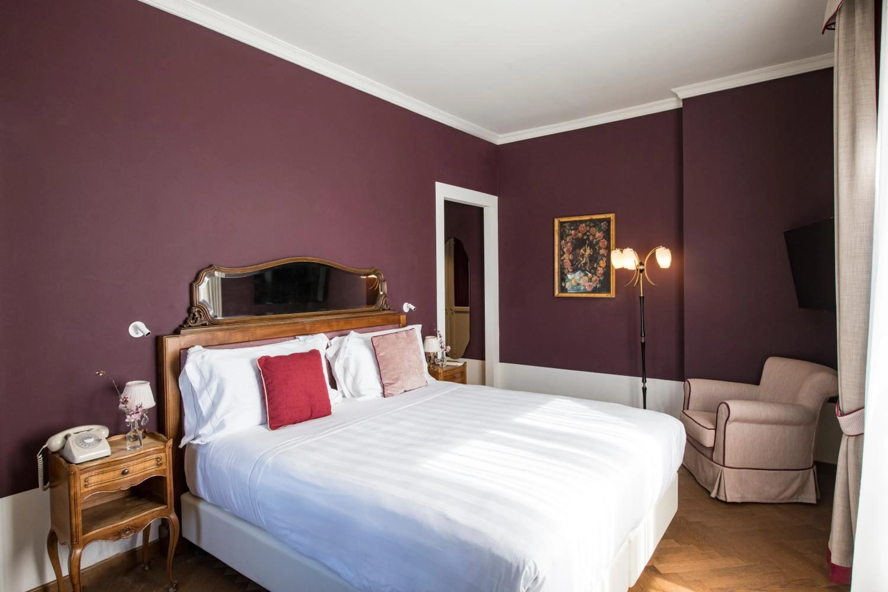 Bed in La Posta Hotel & Thermal Spa