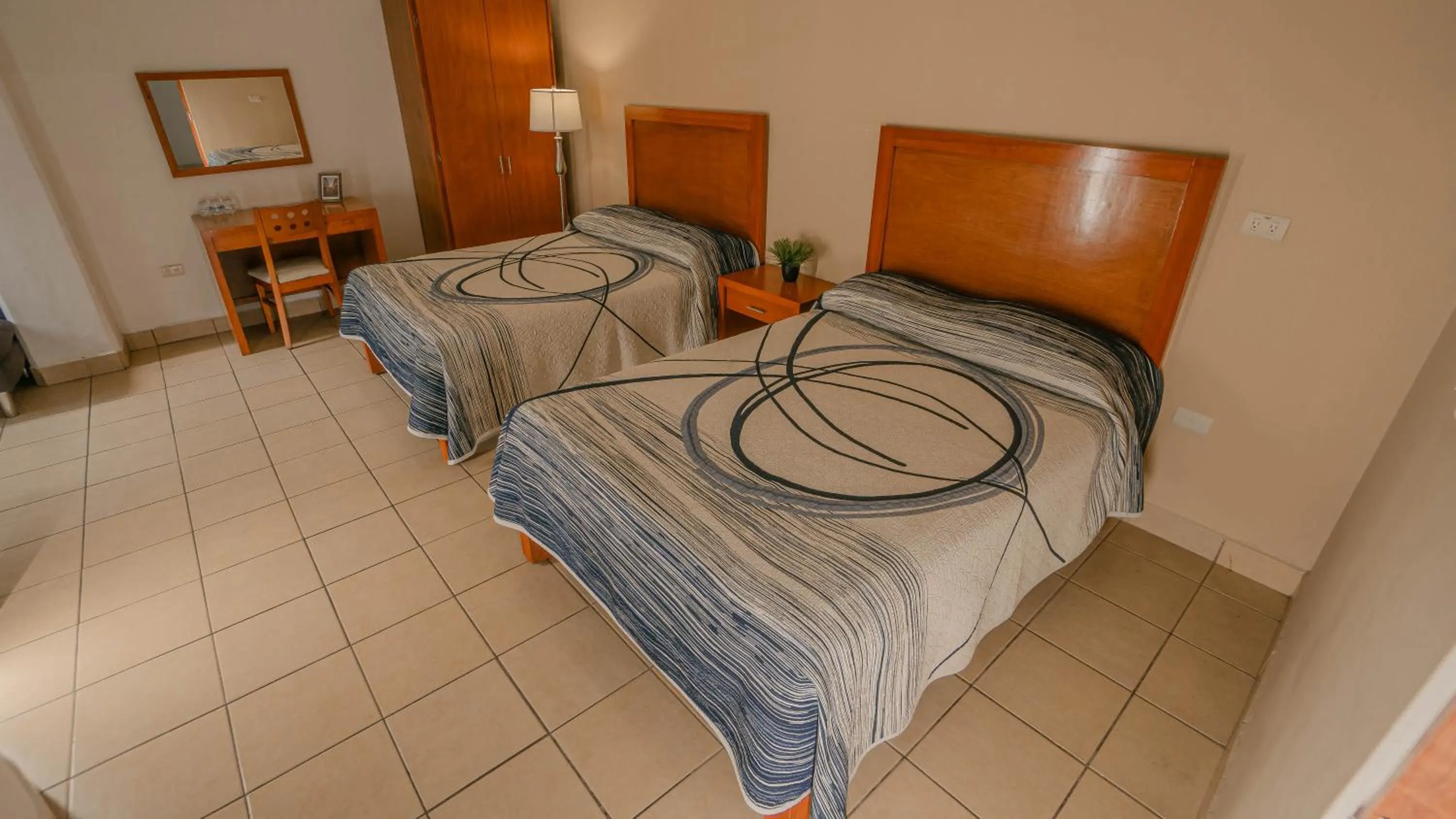 Bed in Hotel Marllou