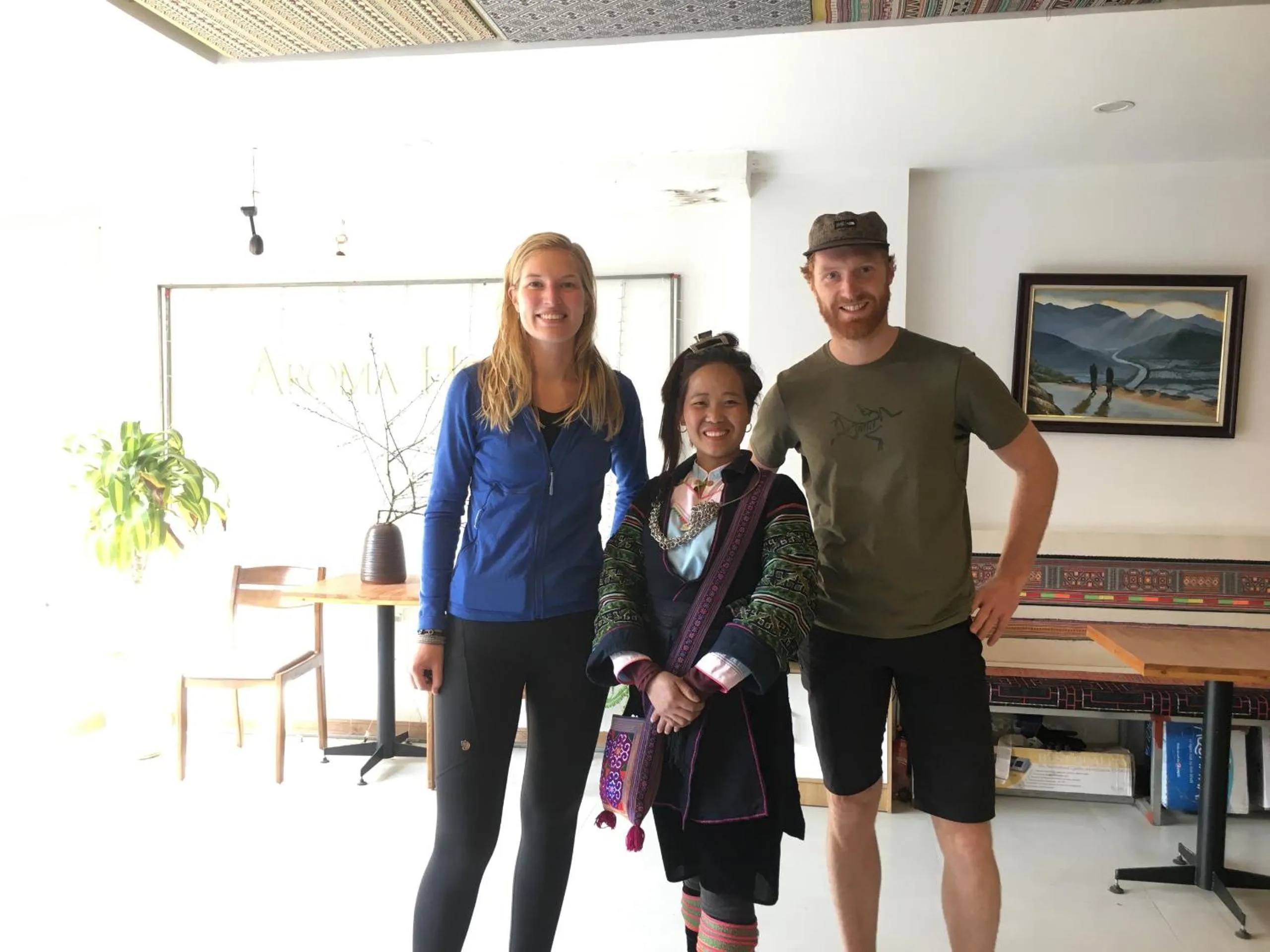 group of guests in Sapa Aroma Hotel