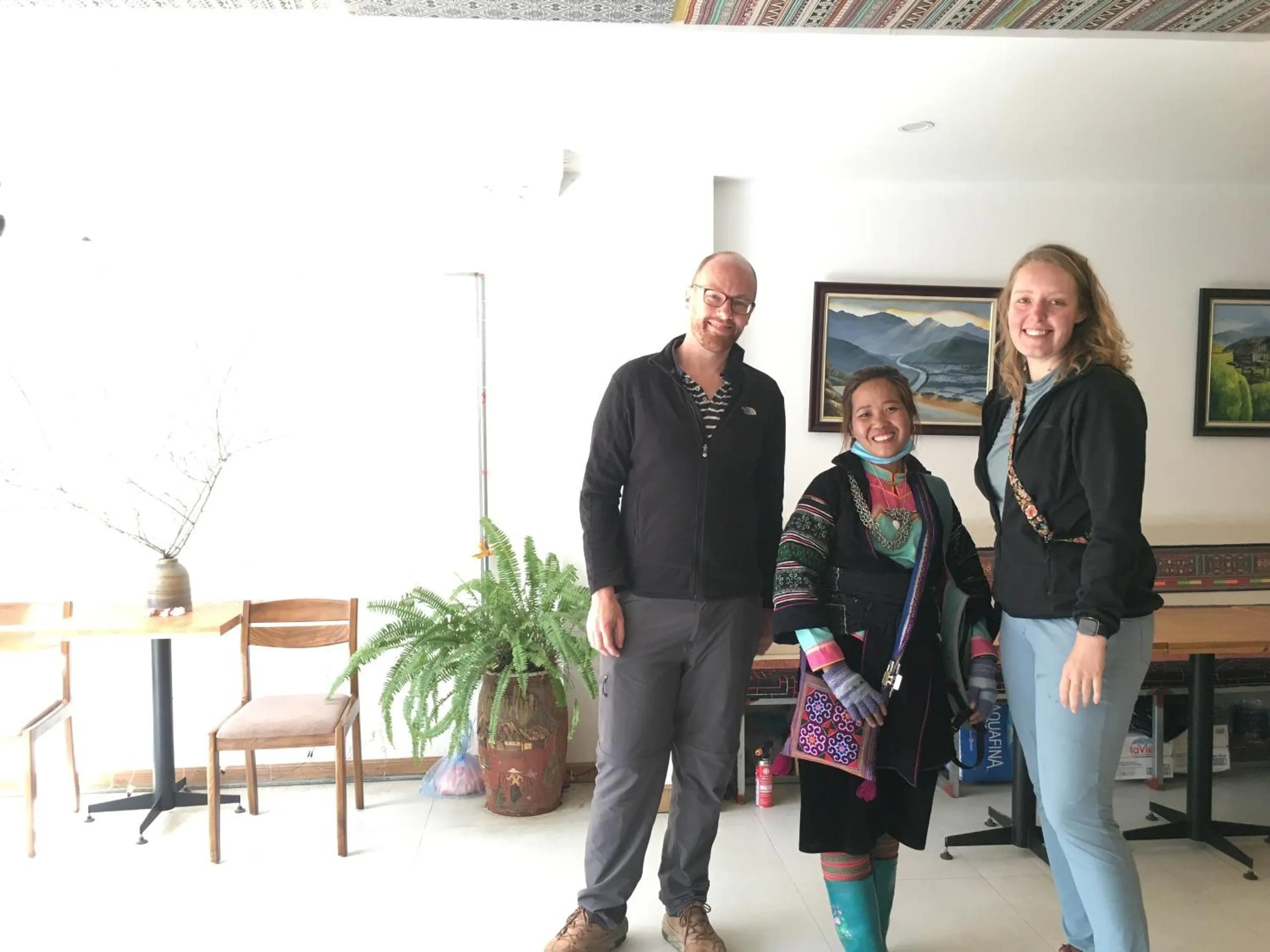 group of guests in Sapa Aroma Hotel