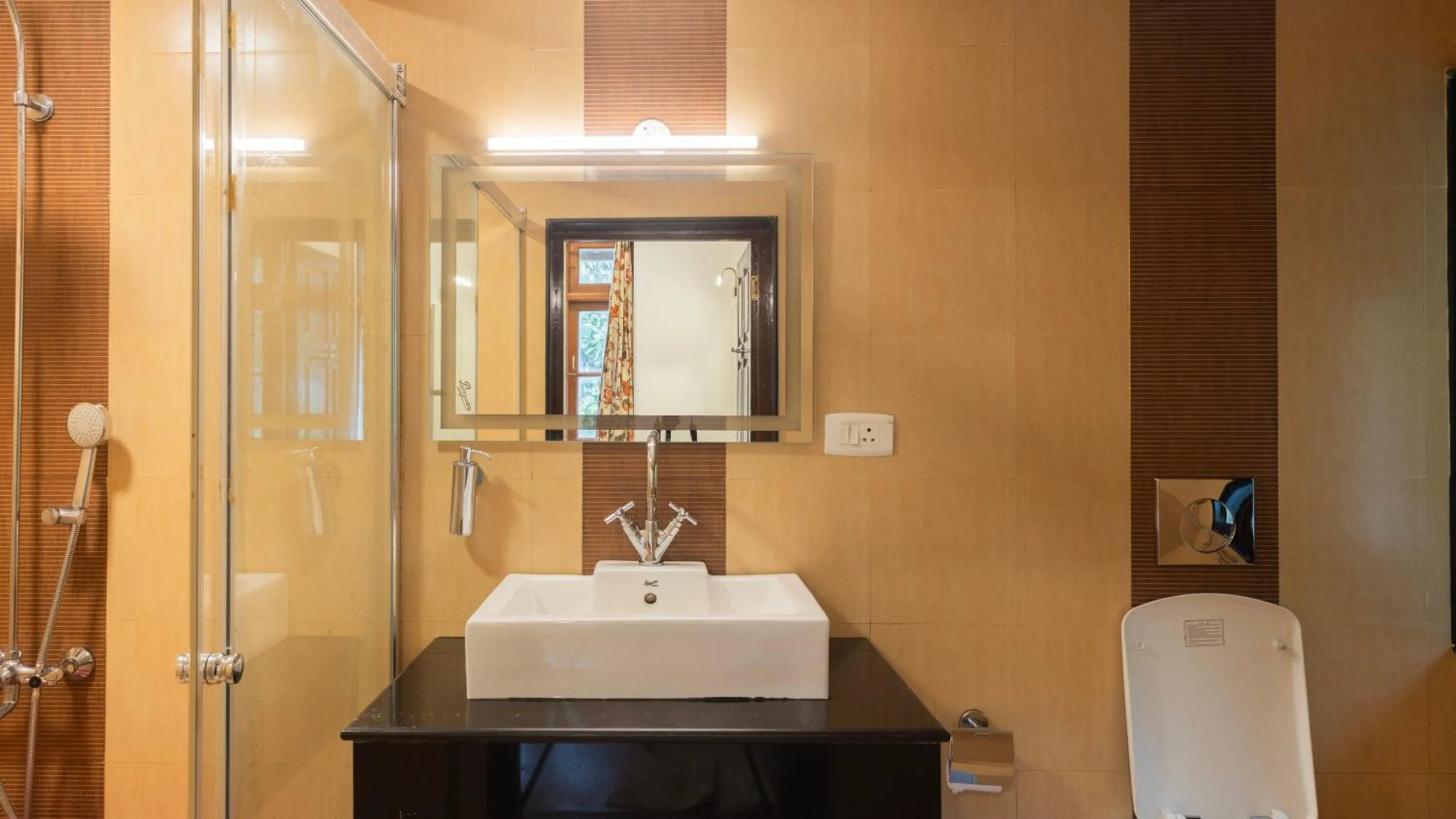 Bathroom in SaffronStays Milton Abbott Estate - 2BR colonial-era bungalow with garden, golf course views & bonfire nights near Ooty Golf Club