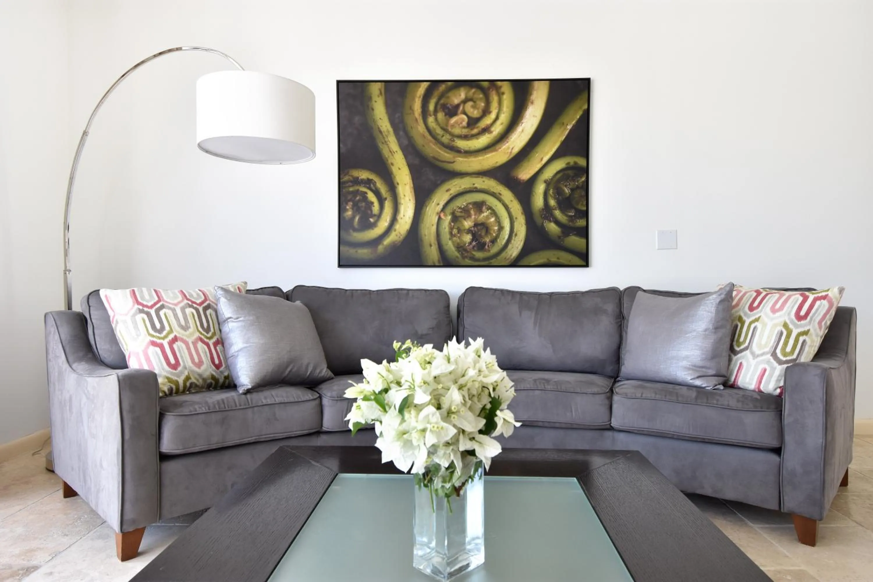 Seating area in Coral Beach Club Villas & Marina