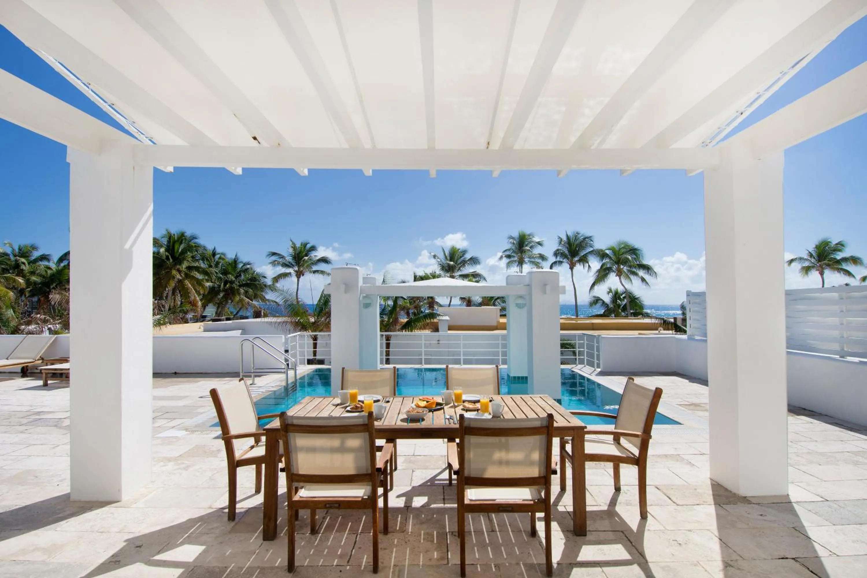 Patio in Coral Beach Club Villas & Marina