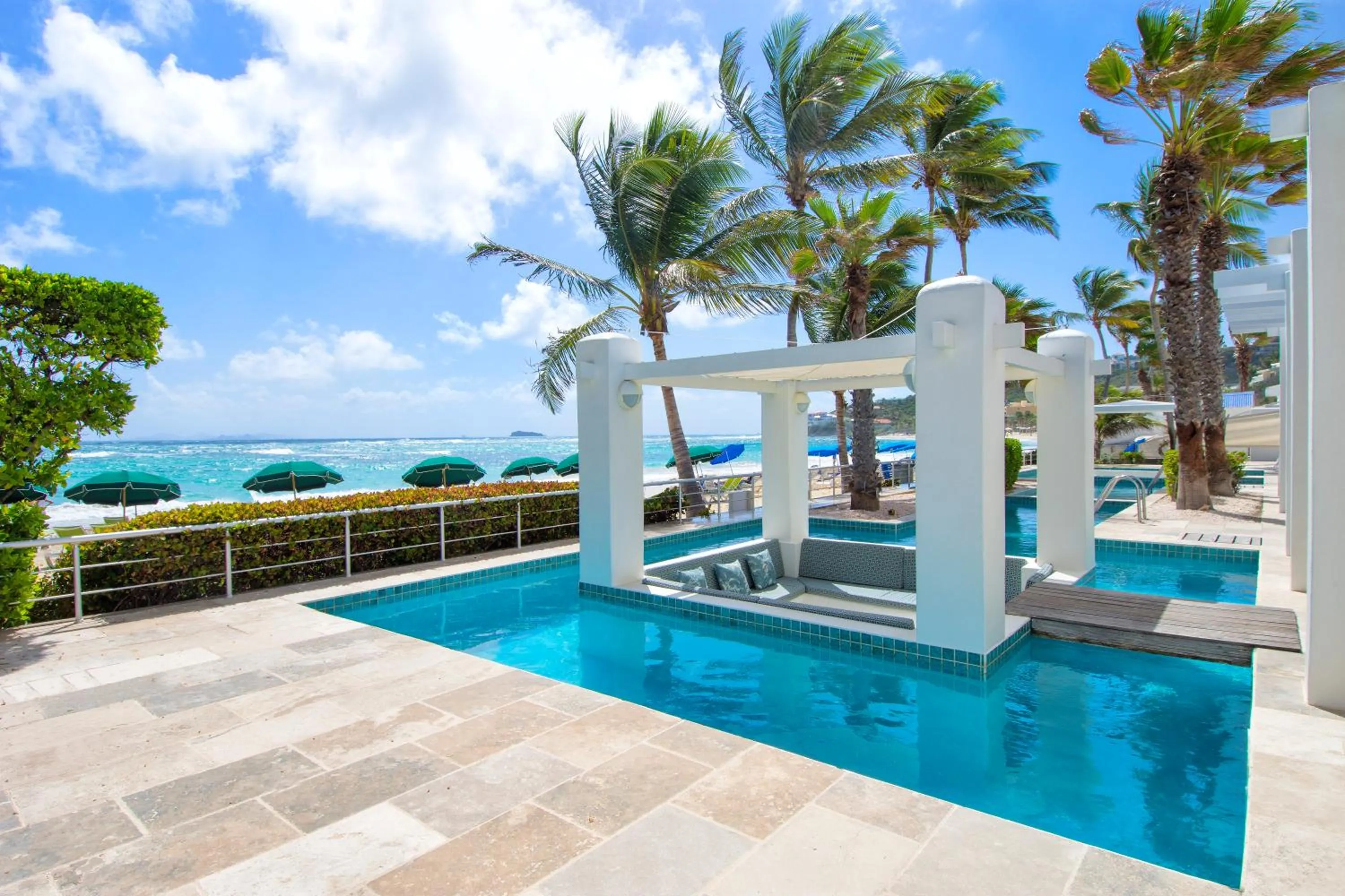 Pool view in Coral Beach Club Villas & Marina