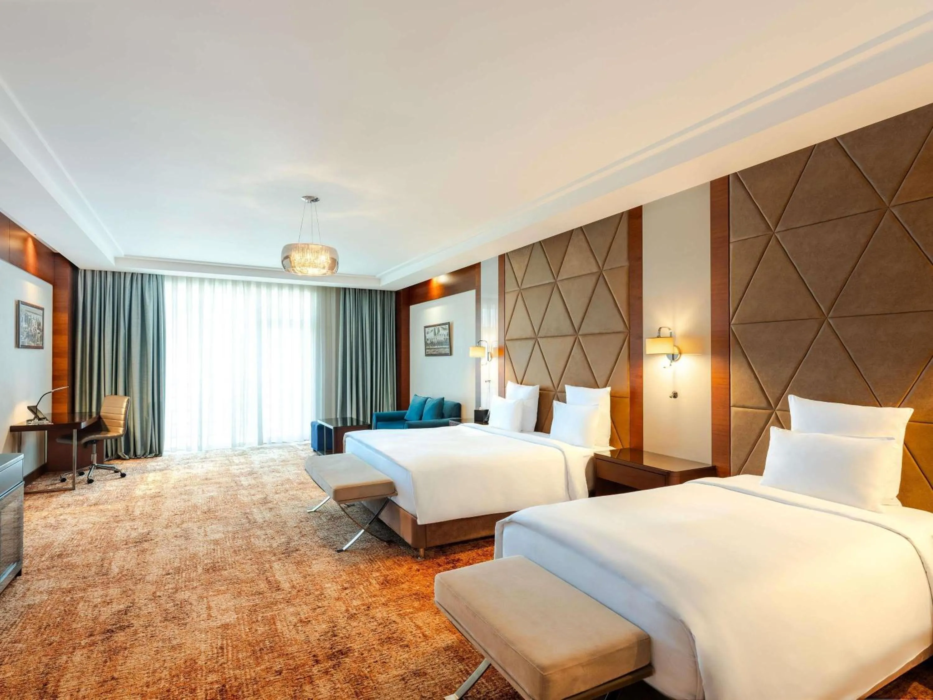 Bedroom, Bed in Movenpick Winter Park Baku