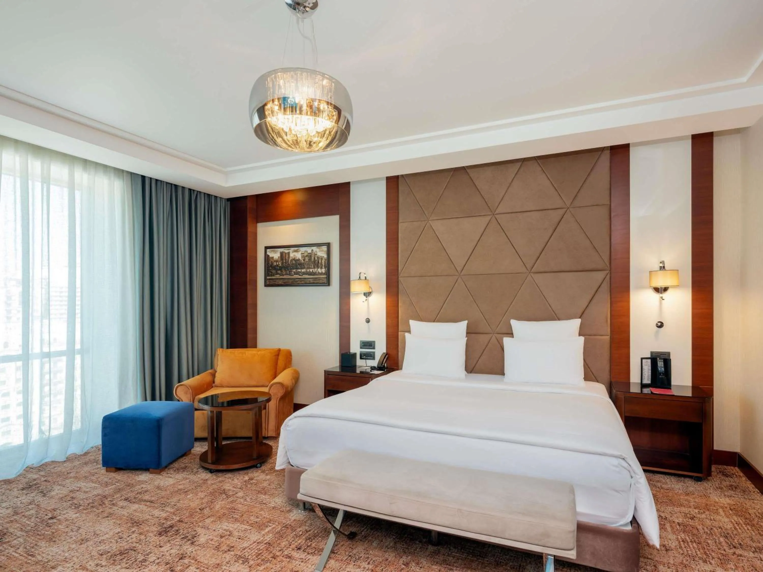 Bedroom, Bed in Movenpick Winter Park Baku
