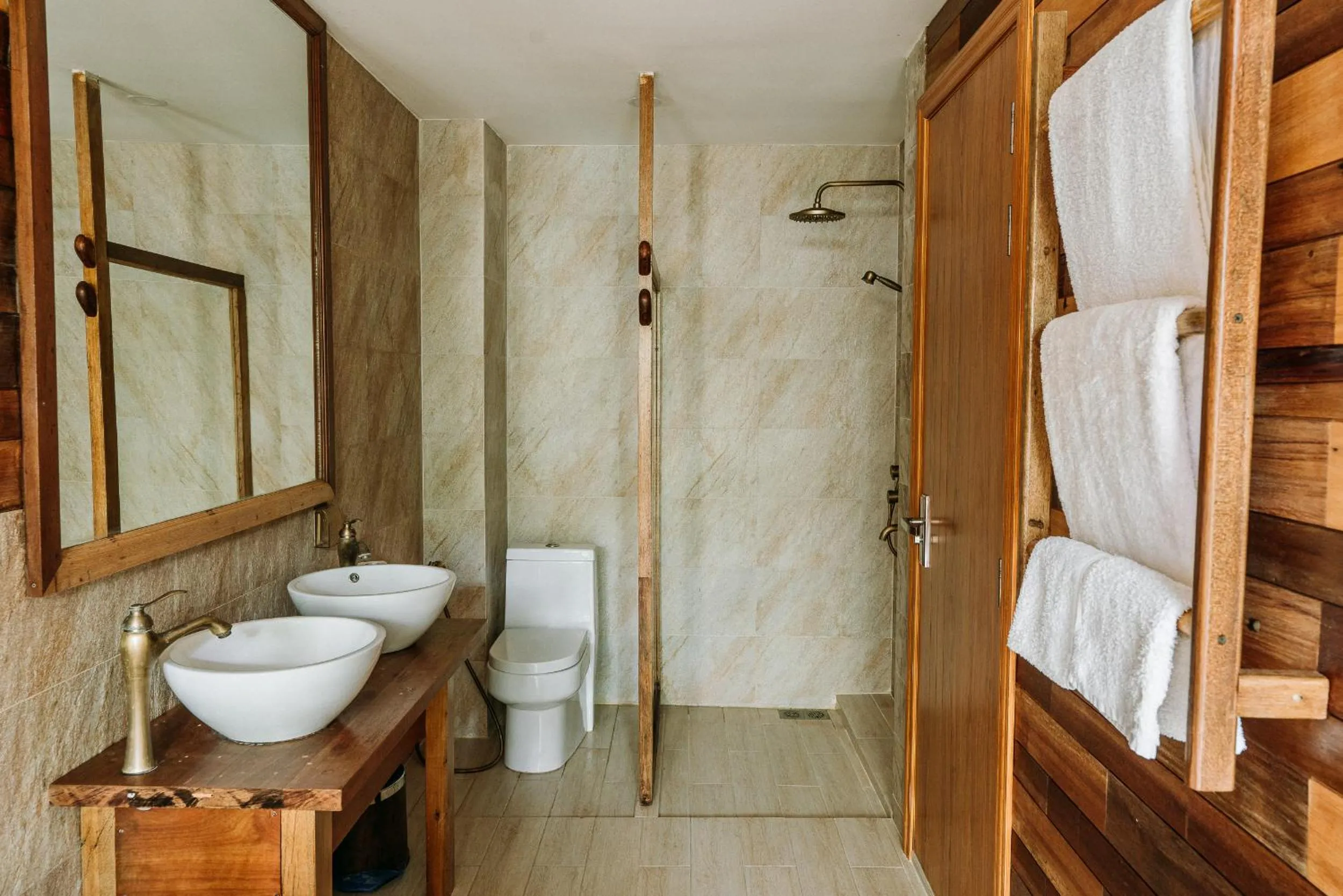 Shower in West Sands