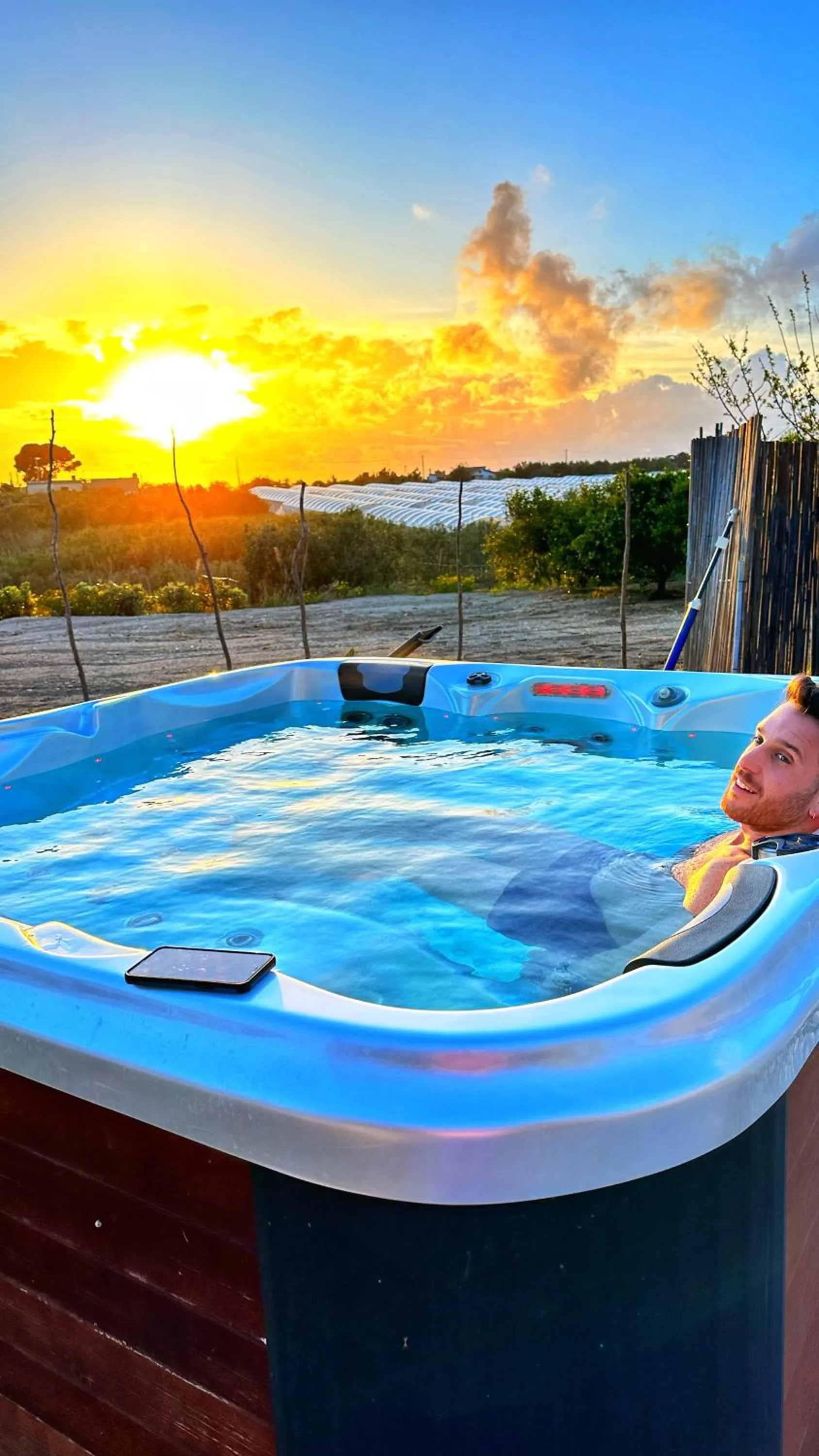 Hot Tub in Ciriga Sicily Glamping