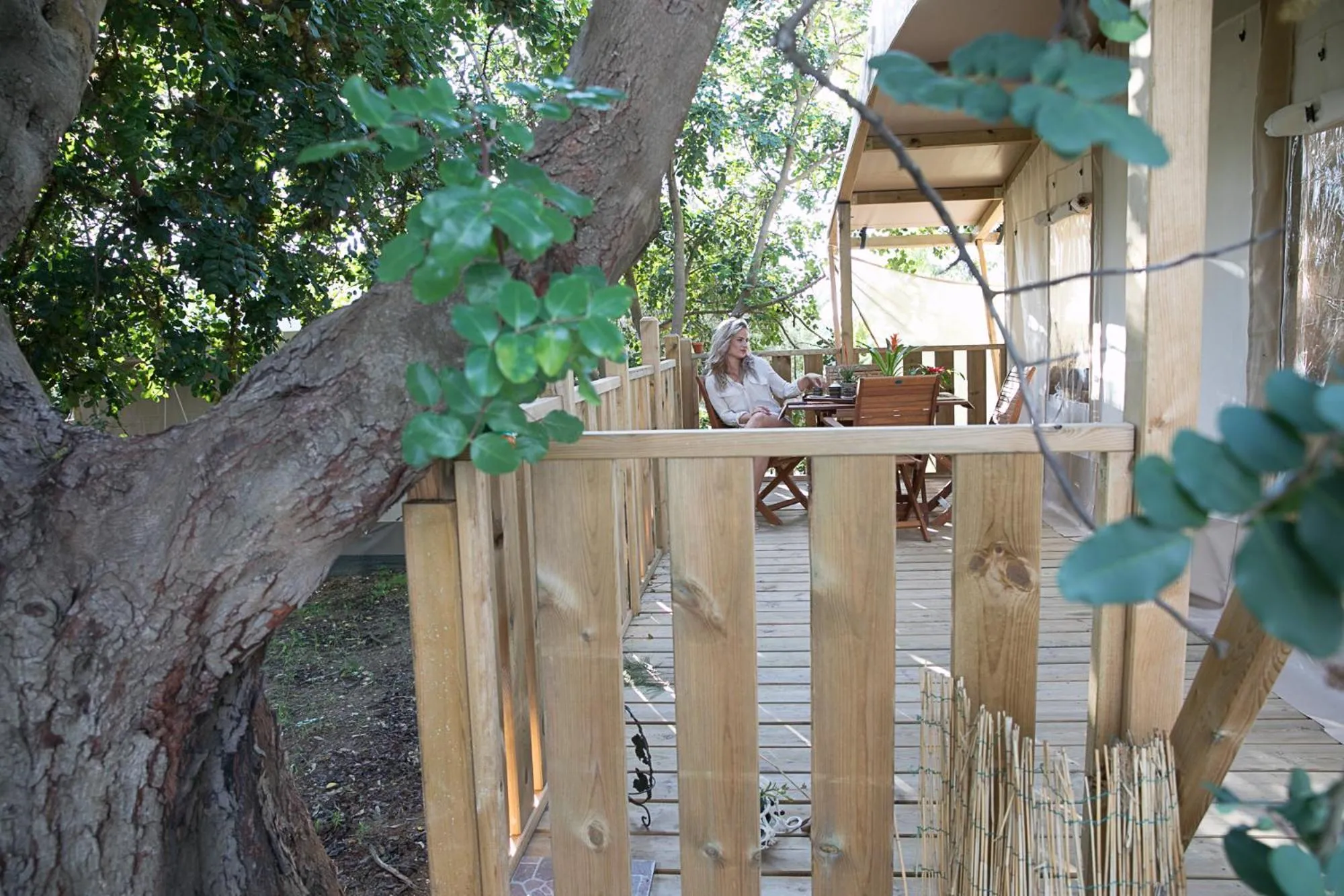 Patio in Ciriga Sicily Glamping