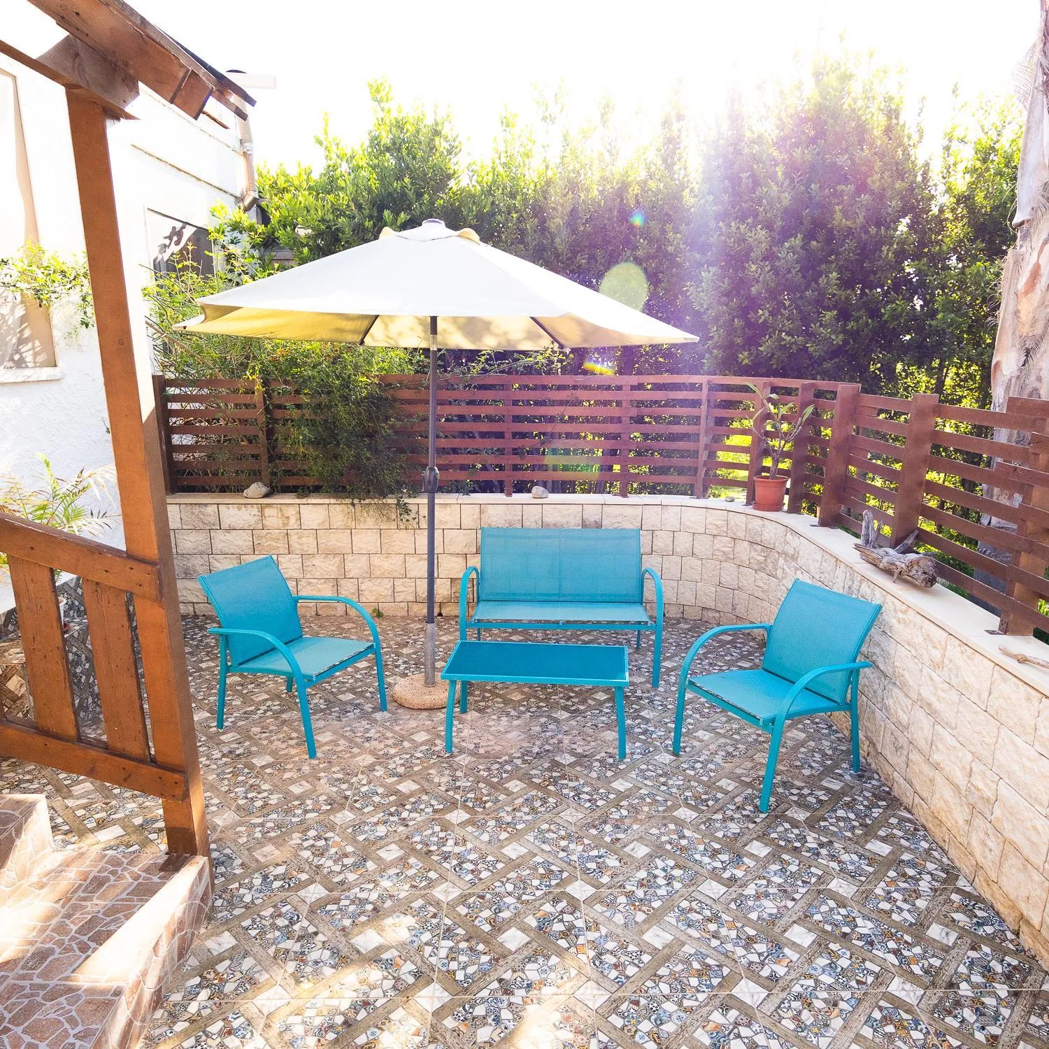 Patio in Ciriga Sicily Glamping