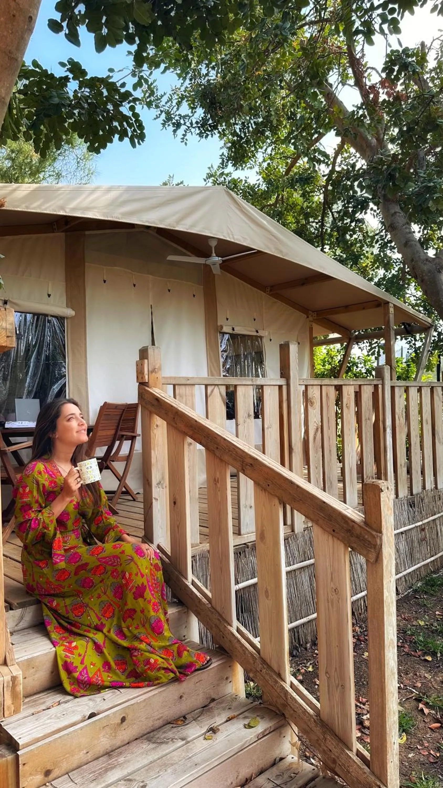 Patio in Ciriga Sicily Glamping