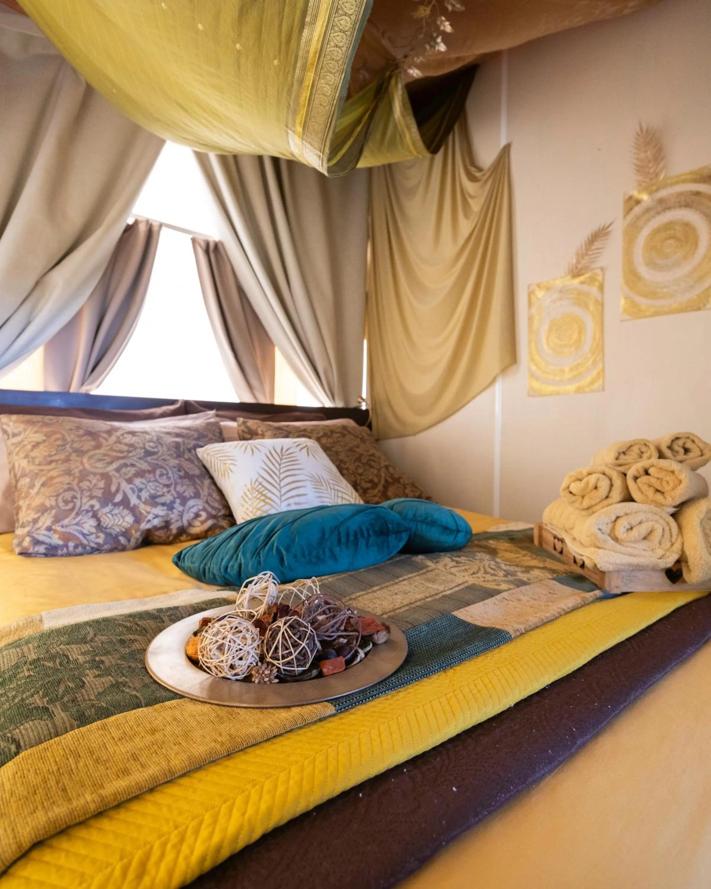 Bed in Ciriga Sicily Glamping