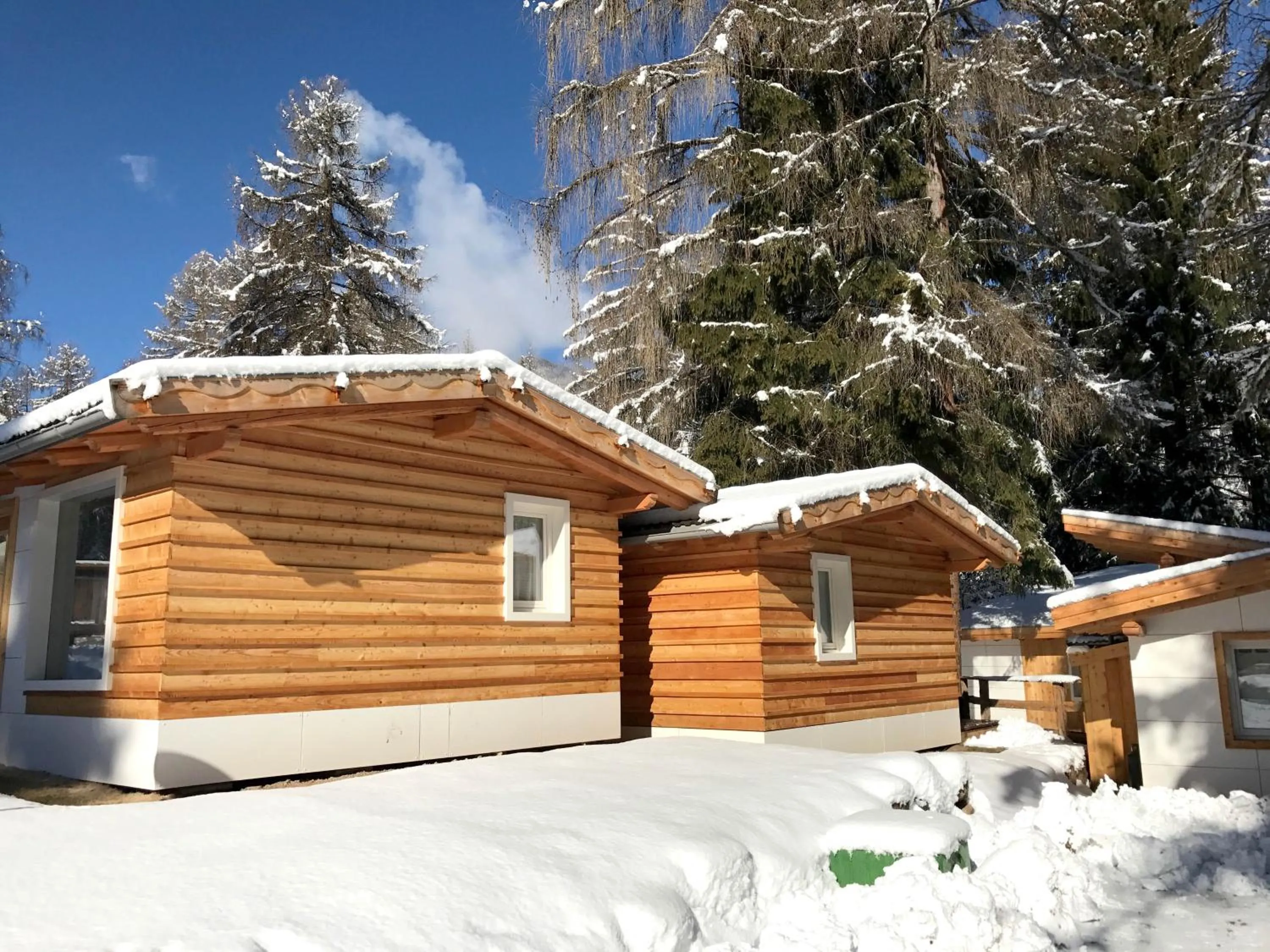 Winter in Club del Sole Val di Fiemme Easy Camping Village
