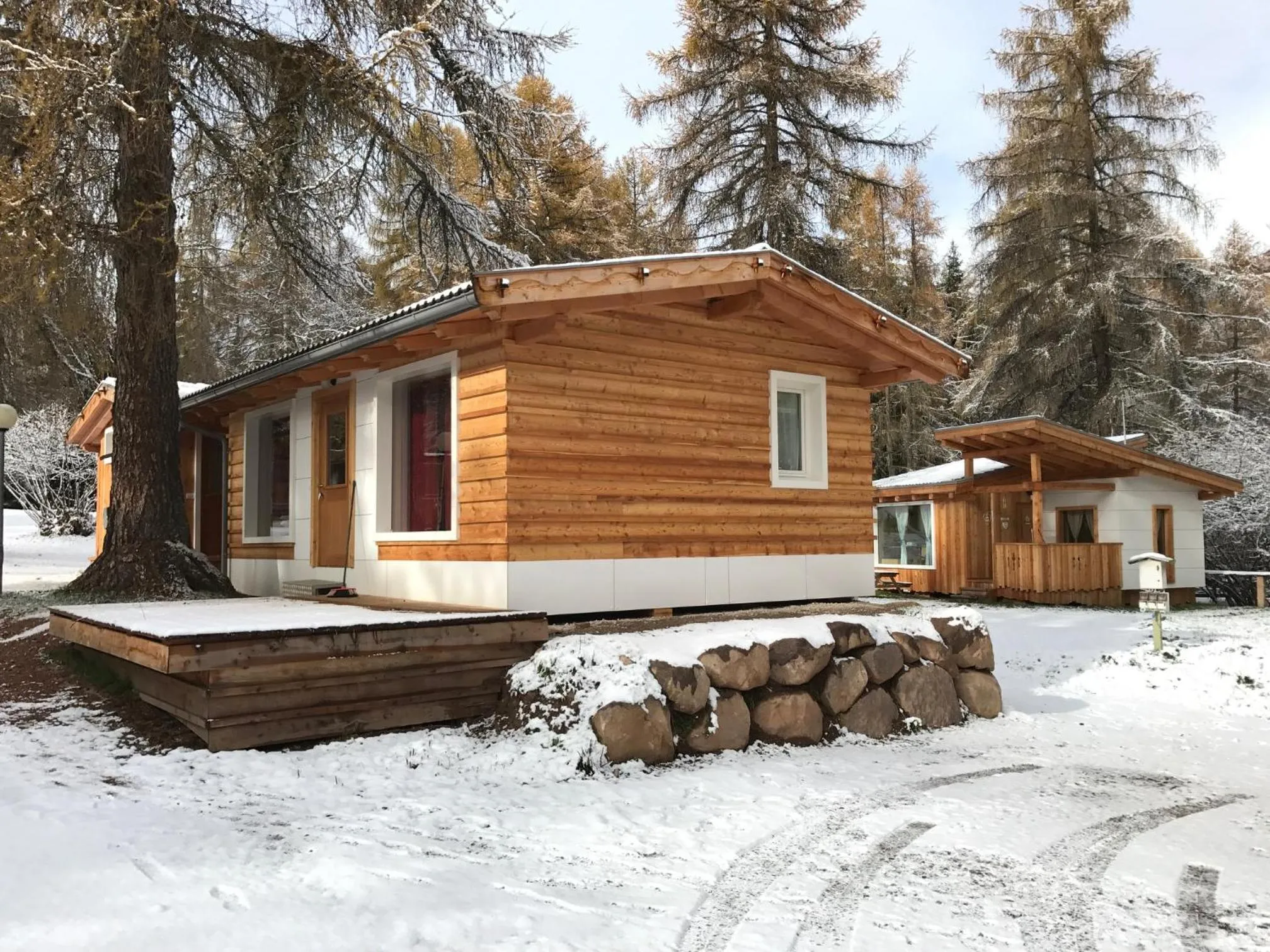 Winter in Club del Sole Val di Fiemme Easy Camping Village