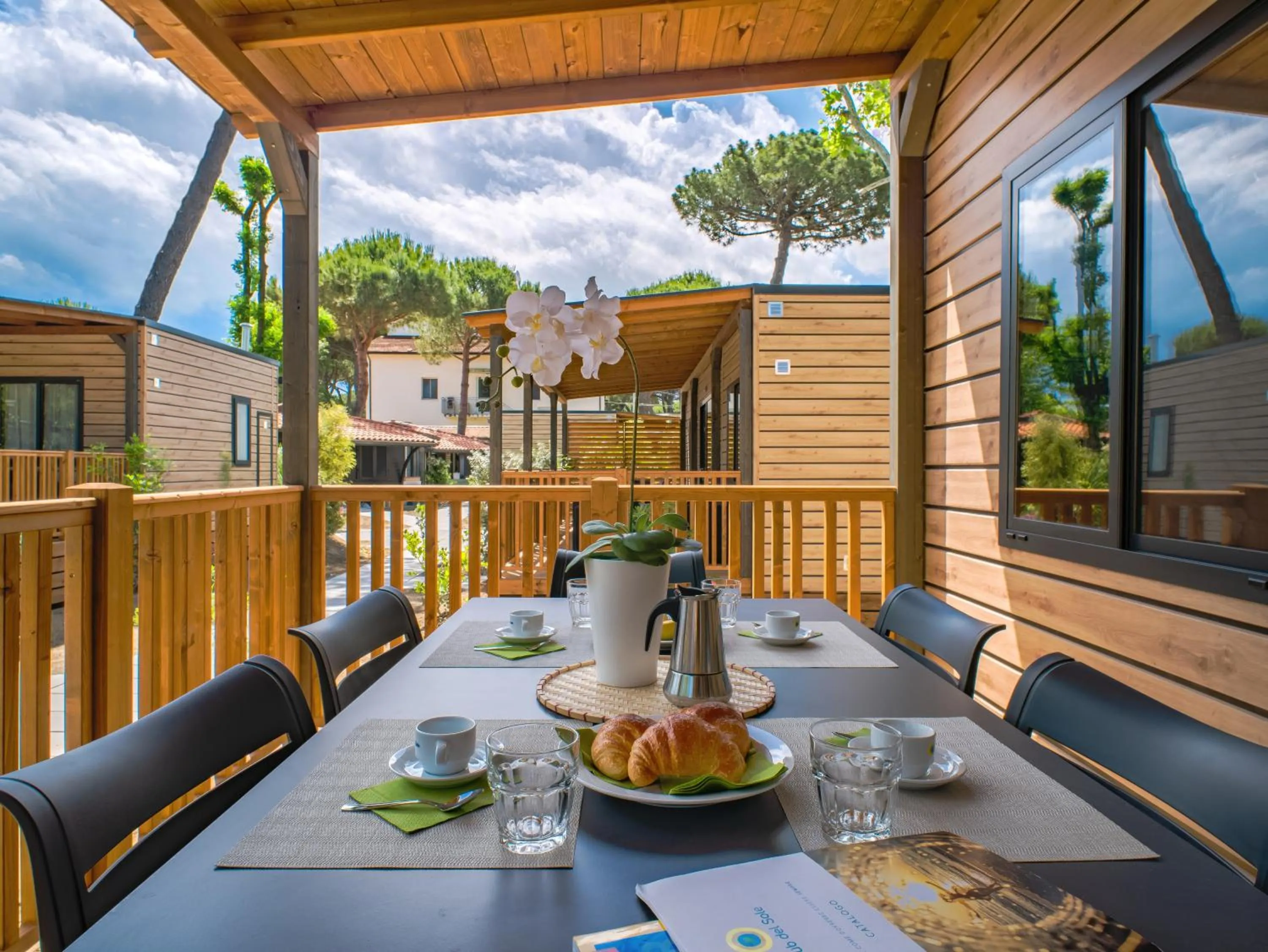 Patio in Club del Sole Val di Fiemme Easy Camping Village