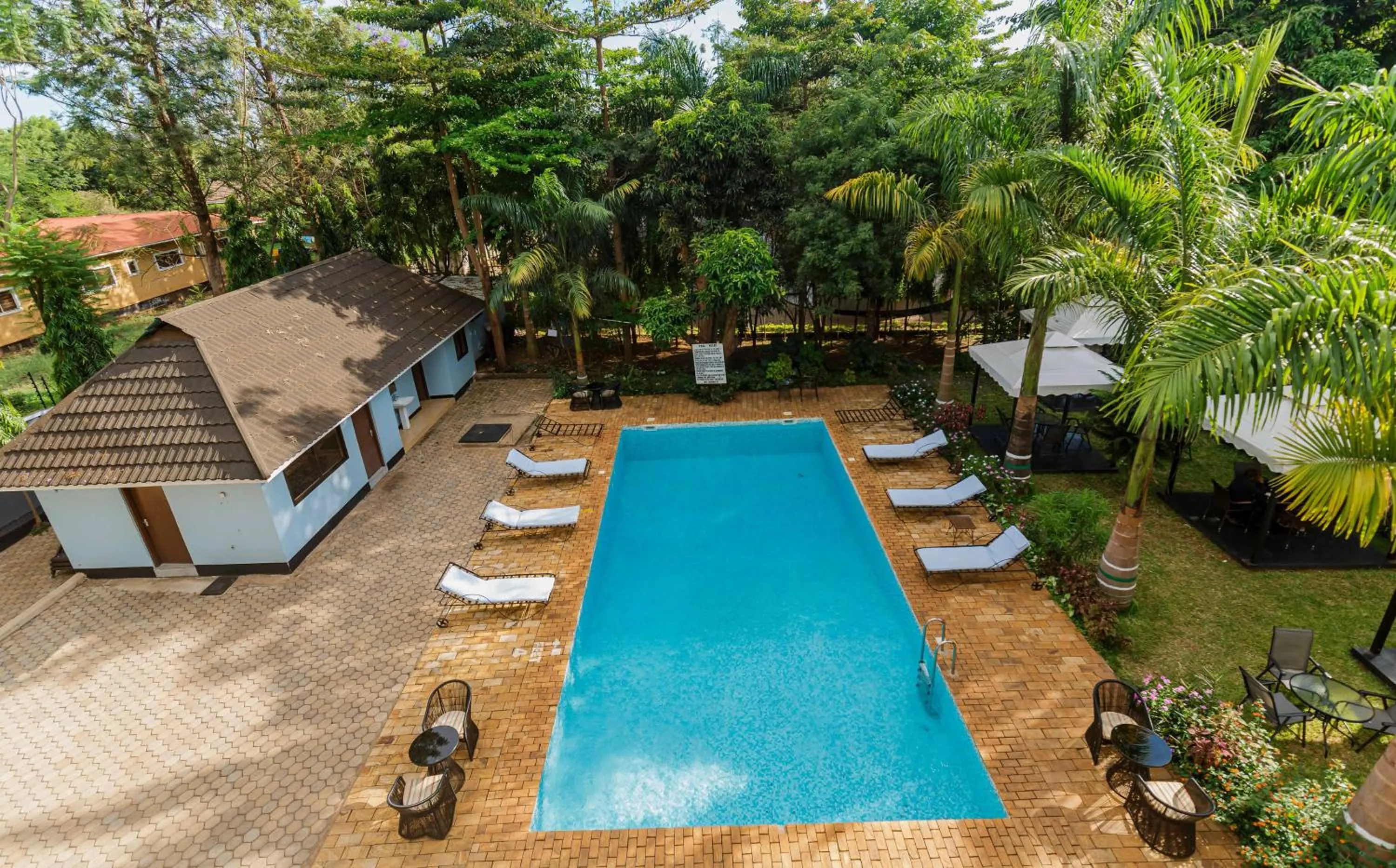 Pool view in Panama Garden Resort