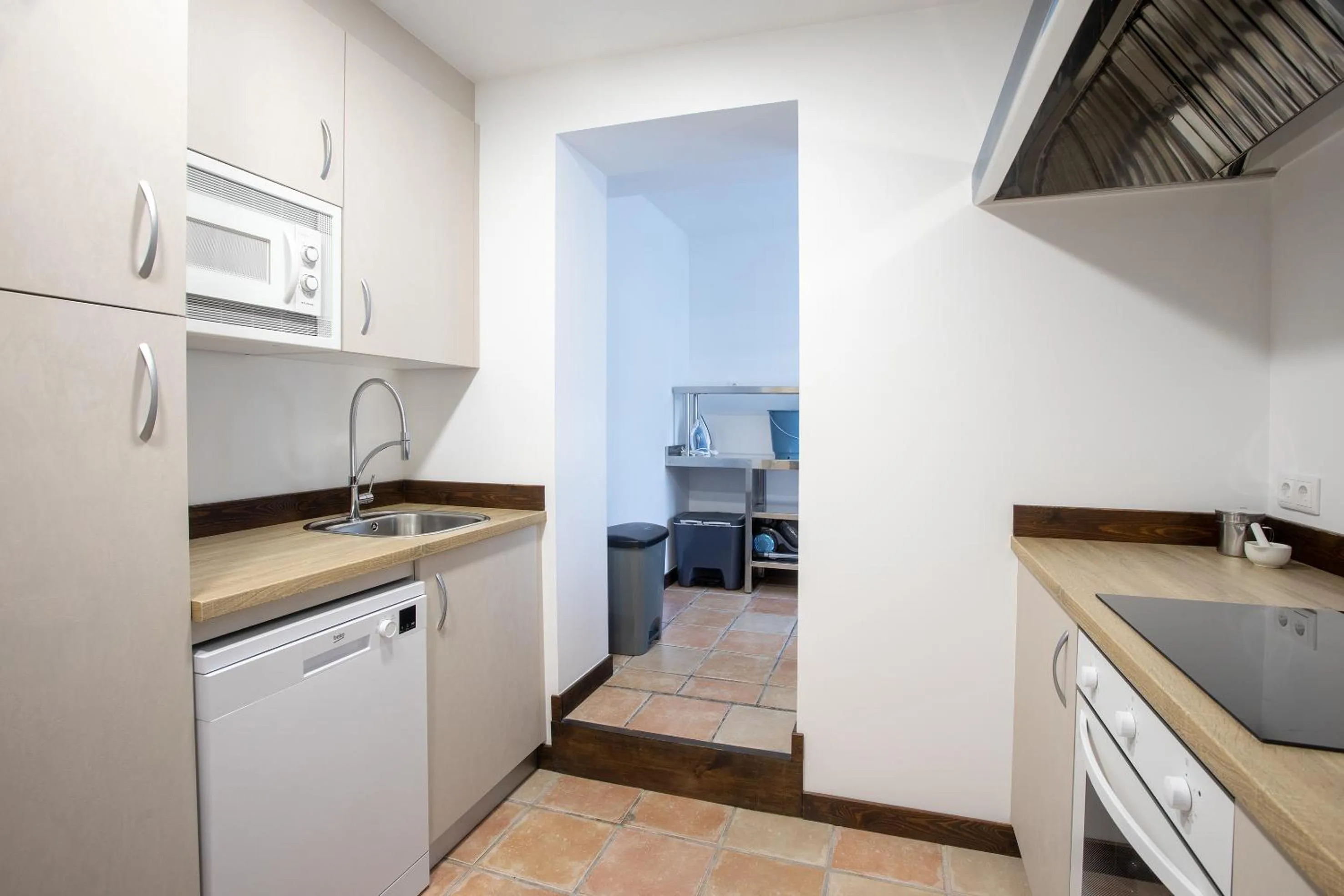 Kitchen or kitchenette in Hotel Rural Valleoscuru