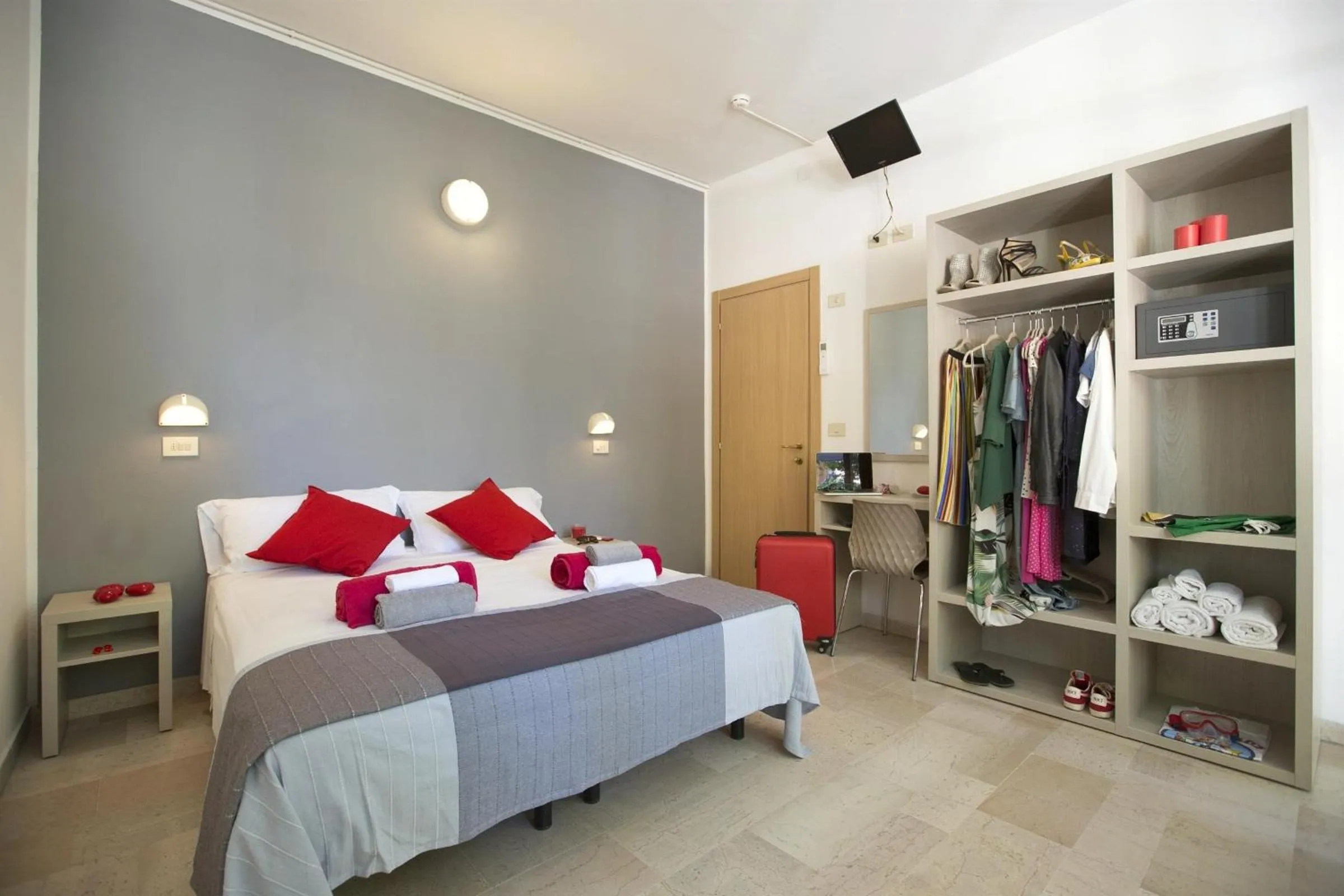 Bed in Hotel Sabrina Rimini