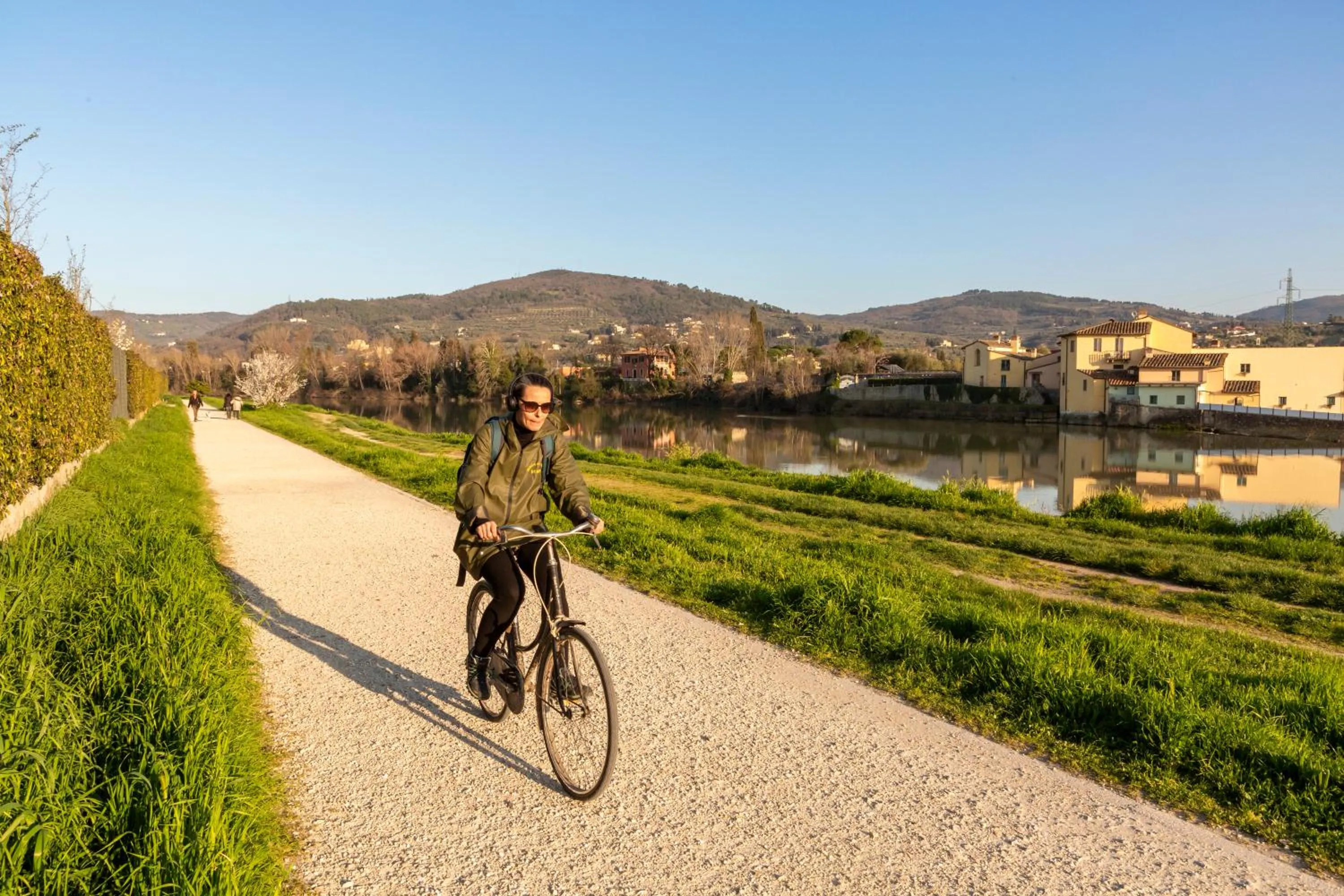 Cycling in hu Firenze Camping in Town