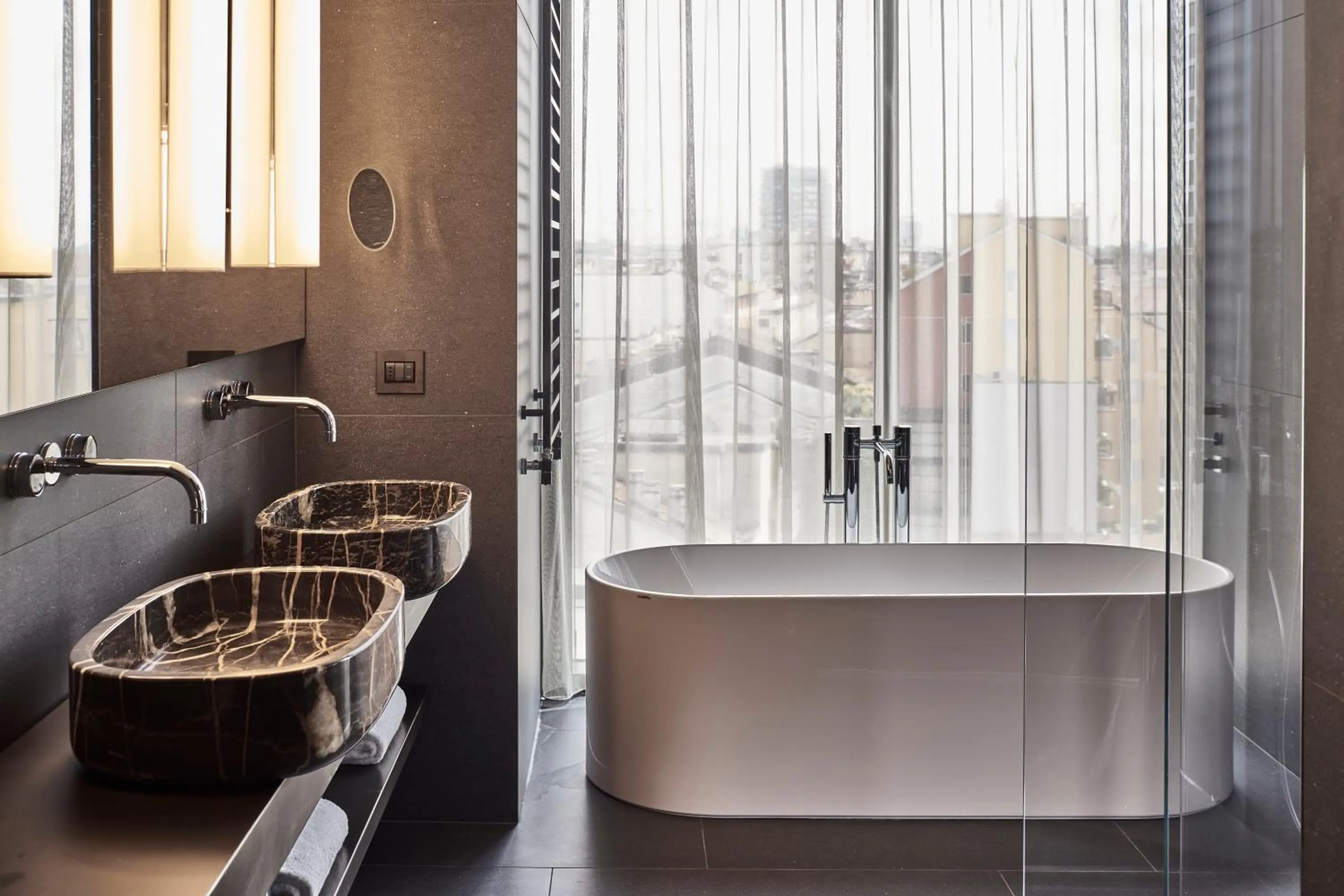 Shower in Hotel VIU Milan, a Member of Design Hotels