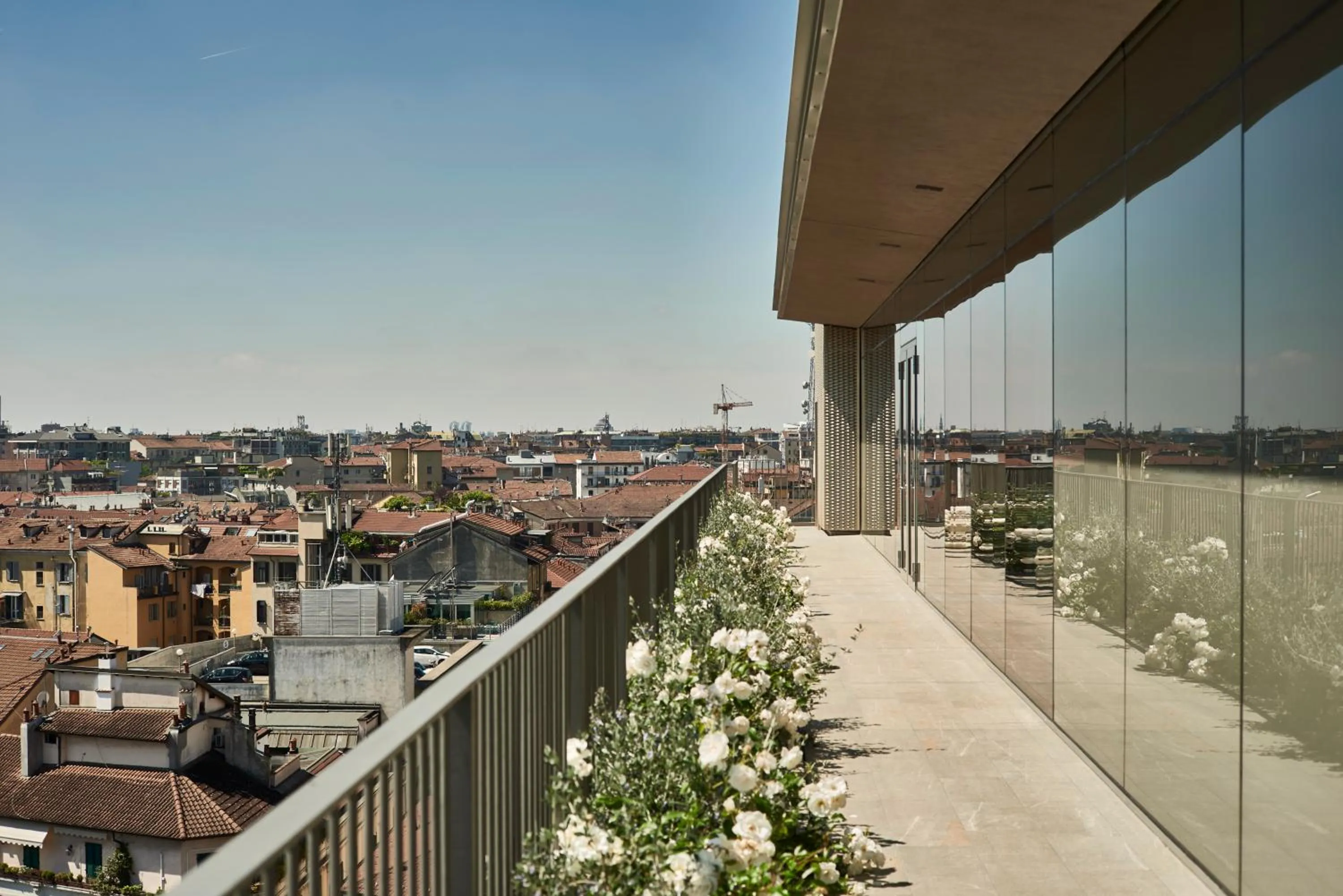 Balcony/Terrace in Hotel VIU Milan, a Member of Design Hotels