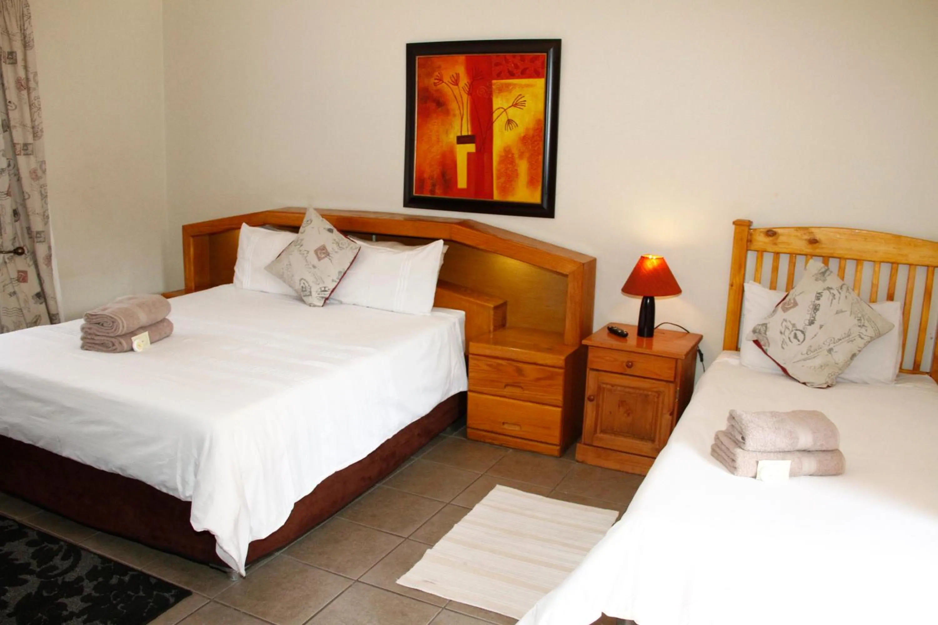 Bed in Kalahari Guest House