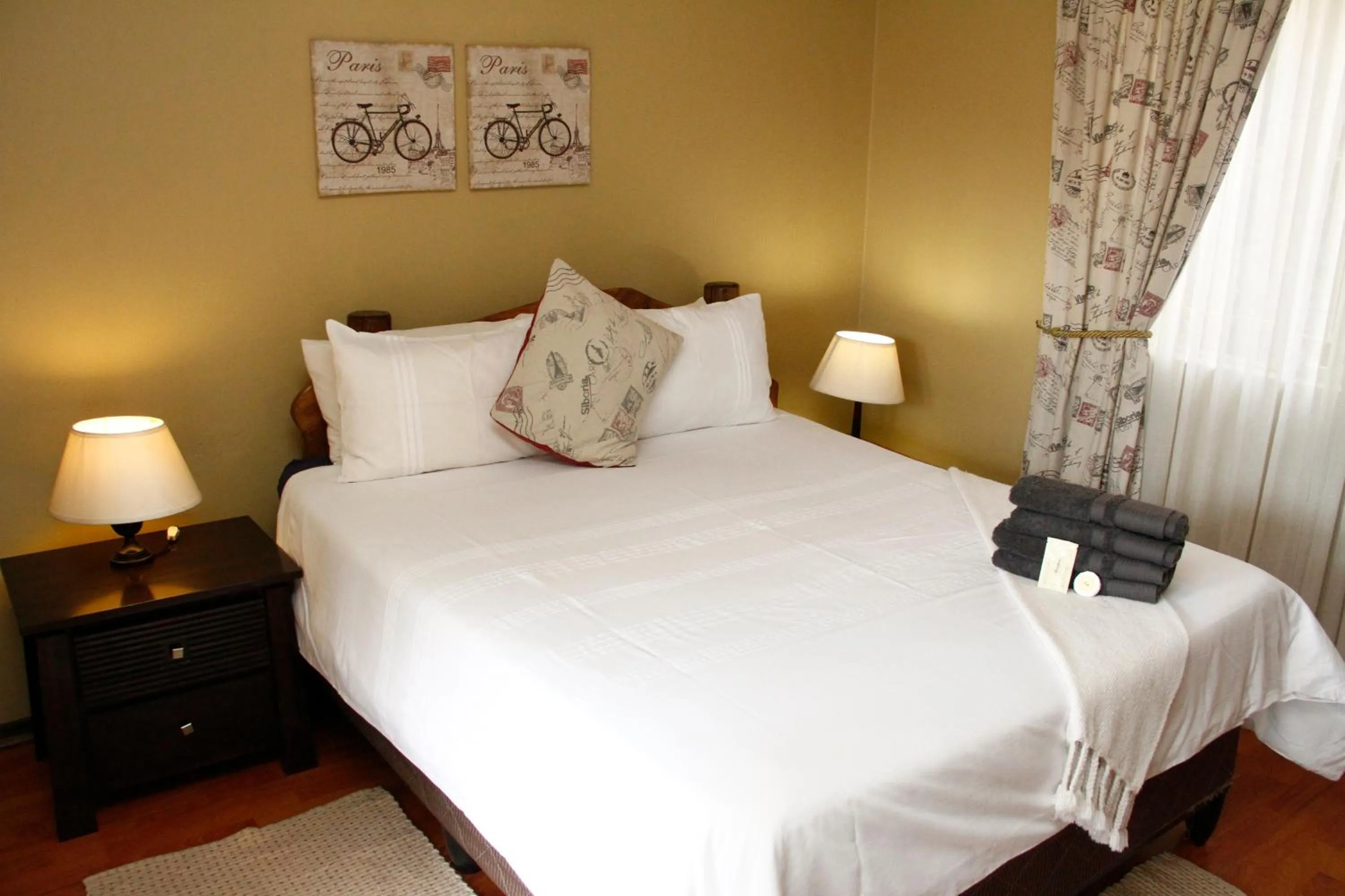 Bed in Kalahari Guest House