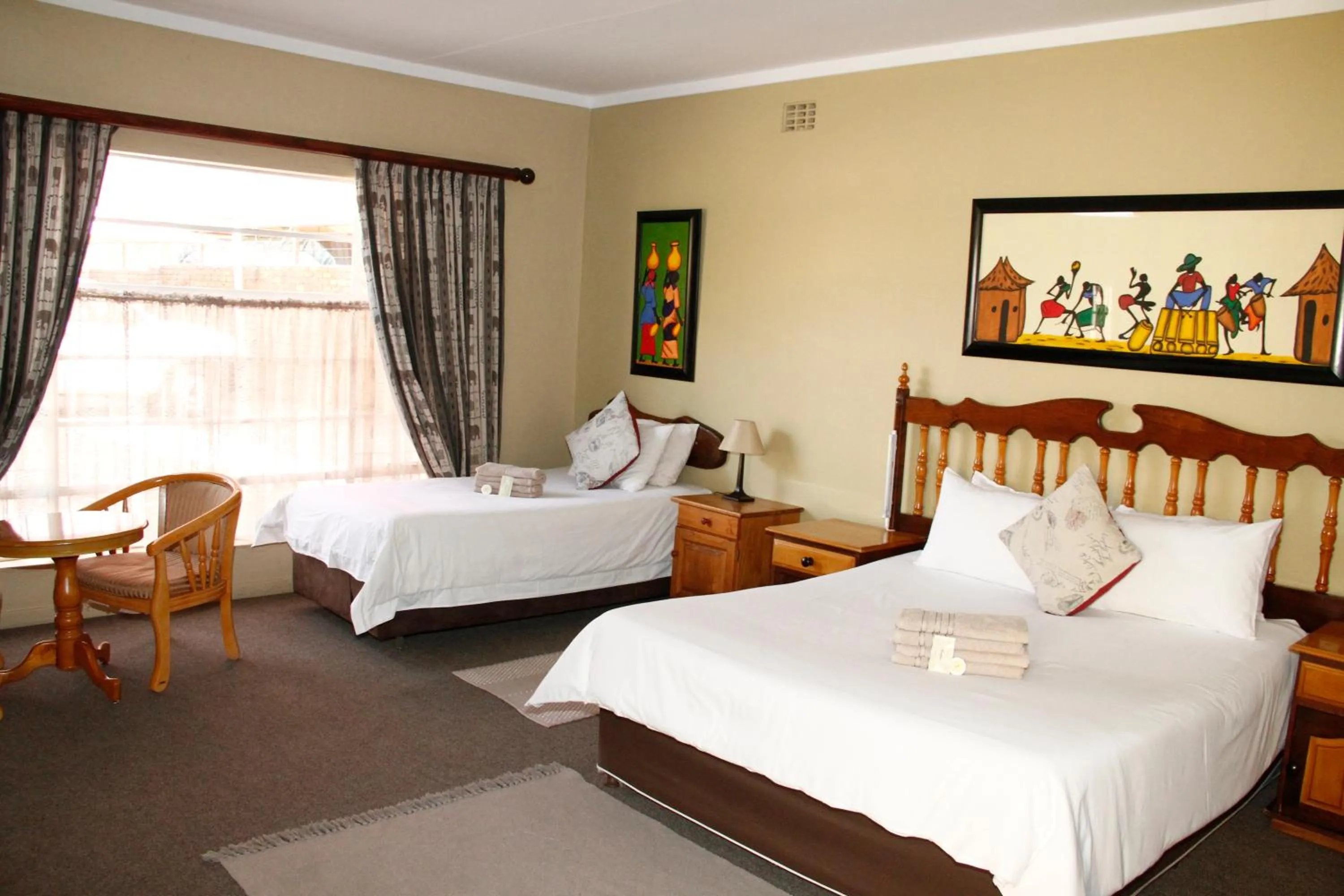 Bed in Kalahari Guest House