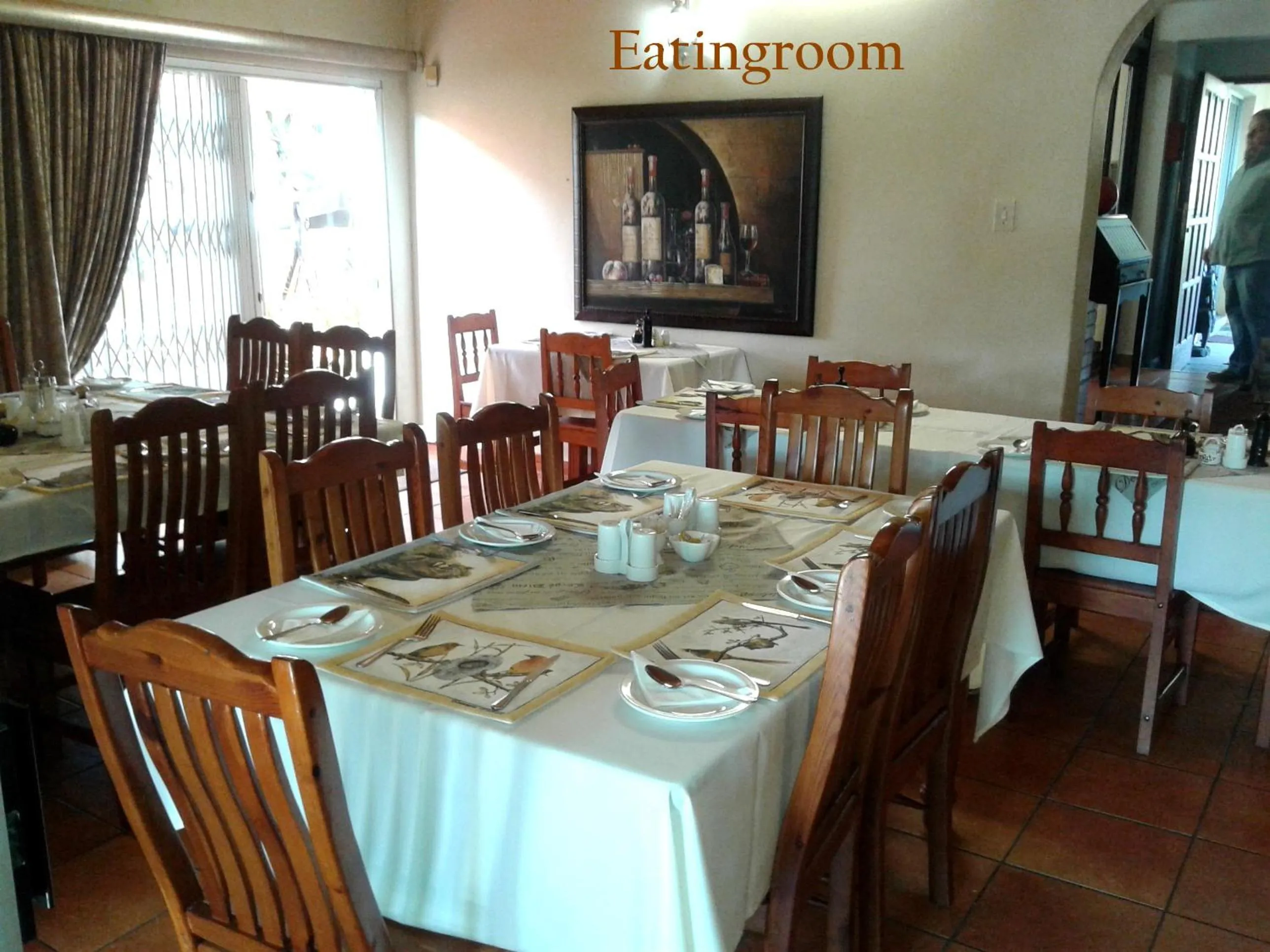 Dining area in Kalahari Guest House