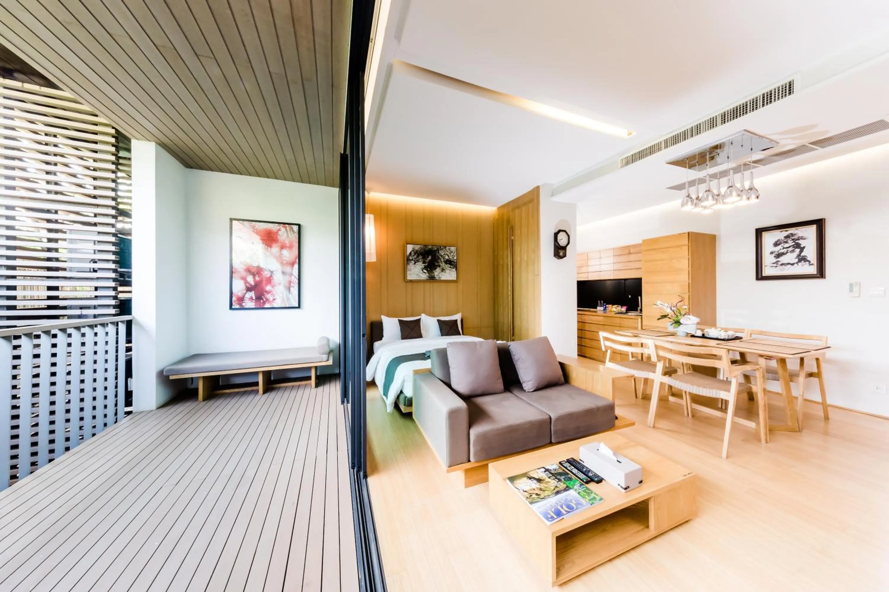 Living room in Zen Villa Khao Yai