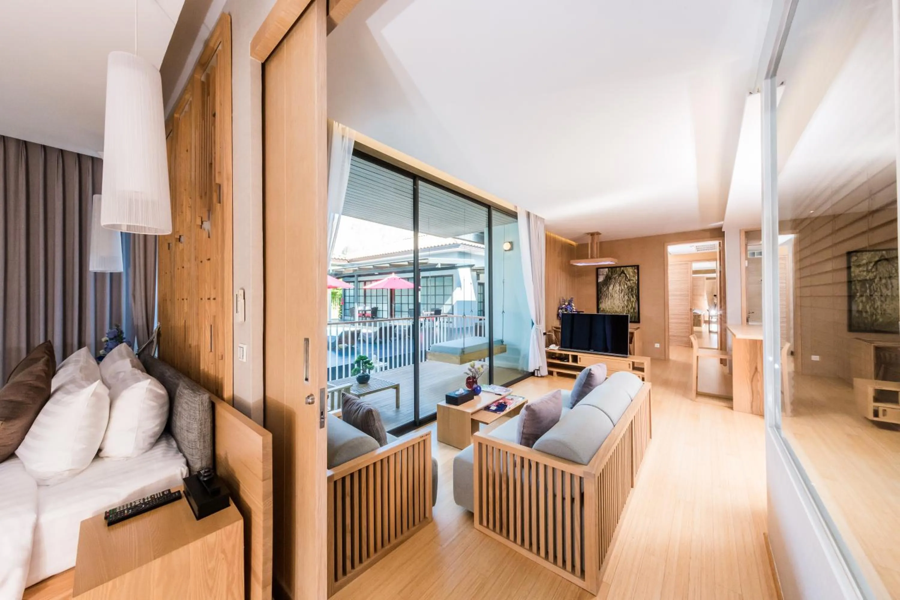 Living room in Zen Villa Khao Yai